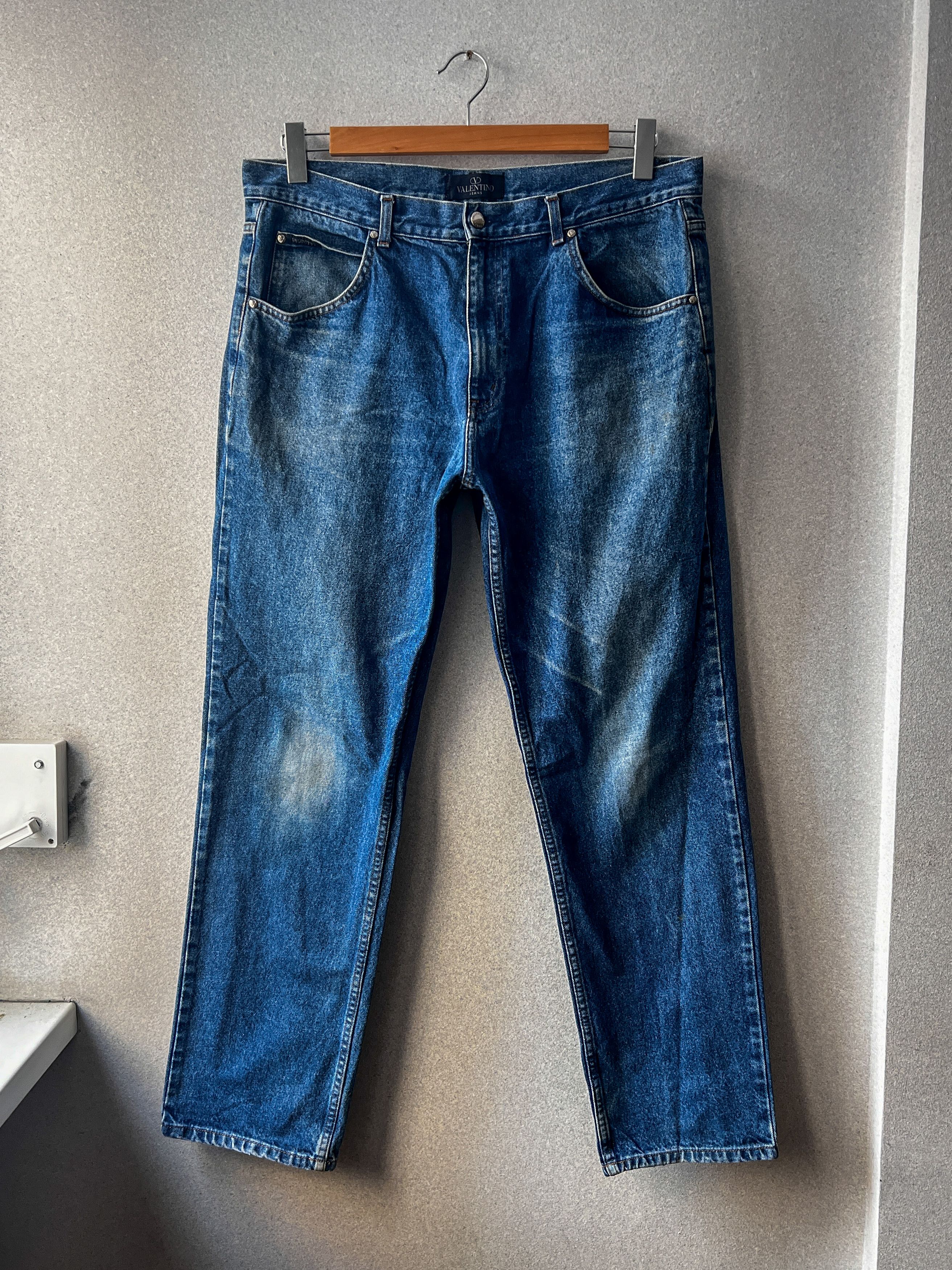 Jean × Valentino × Vintage VALENTINO Jeans Wash Blue Denim Vintage 90s Size US 38 / EU 54 - 4 Thumbnail