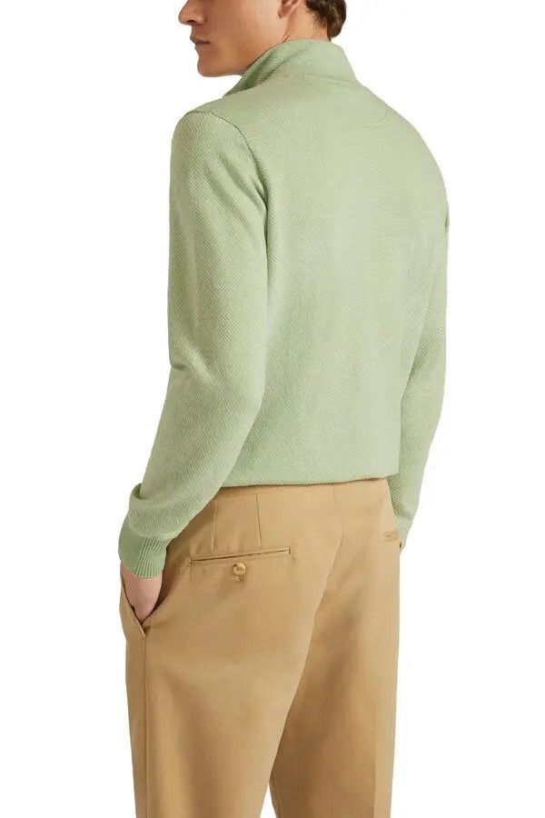 Loro Piana o1srvl11e0424 Mezzocollo Sweatshirt in Iranian Green Size US S / EU 44-46 / 1 - 2 Thumbnail