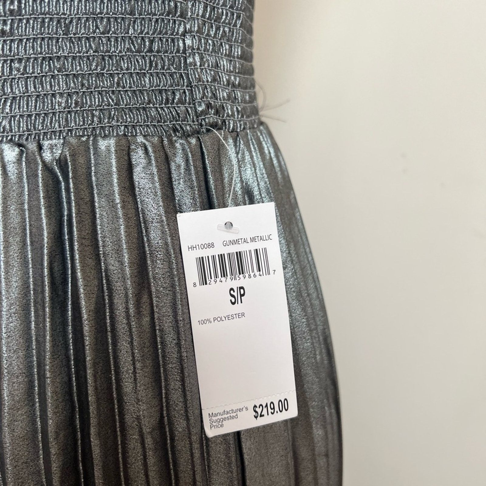 House of Harlow House Of Harlow 1960 Gunmetal Pleated Maxi Skirt Size 27" / US 4 / IT 40 - 2 Thumbnail
