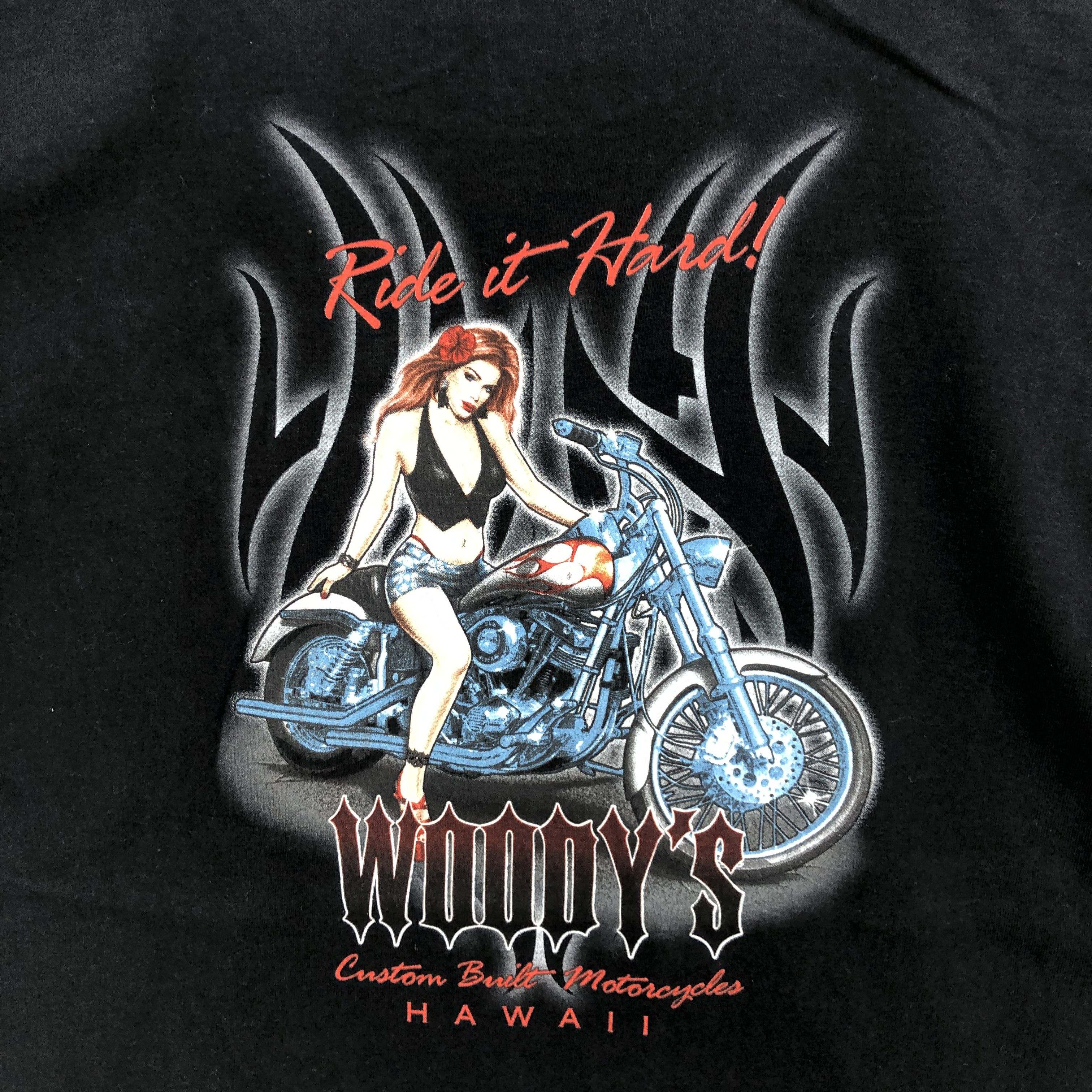 Vintage Vintage Y2K Ride it Hard Tshirt Chopper Motorcycle Tee Size US L / EU 52-54 / 3 - 6 Thumbnail