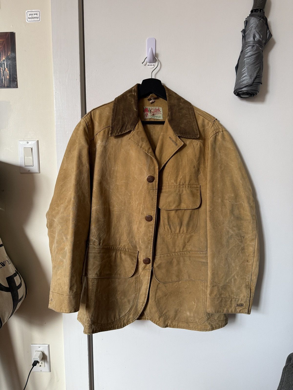 Vintage Duxbak Brown Hunting Chore Coat Canvas Jacket