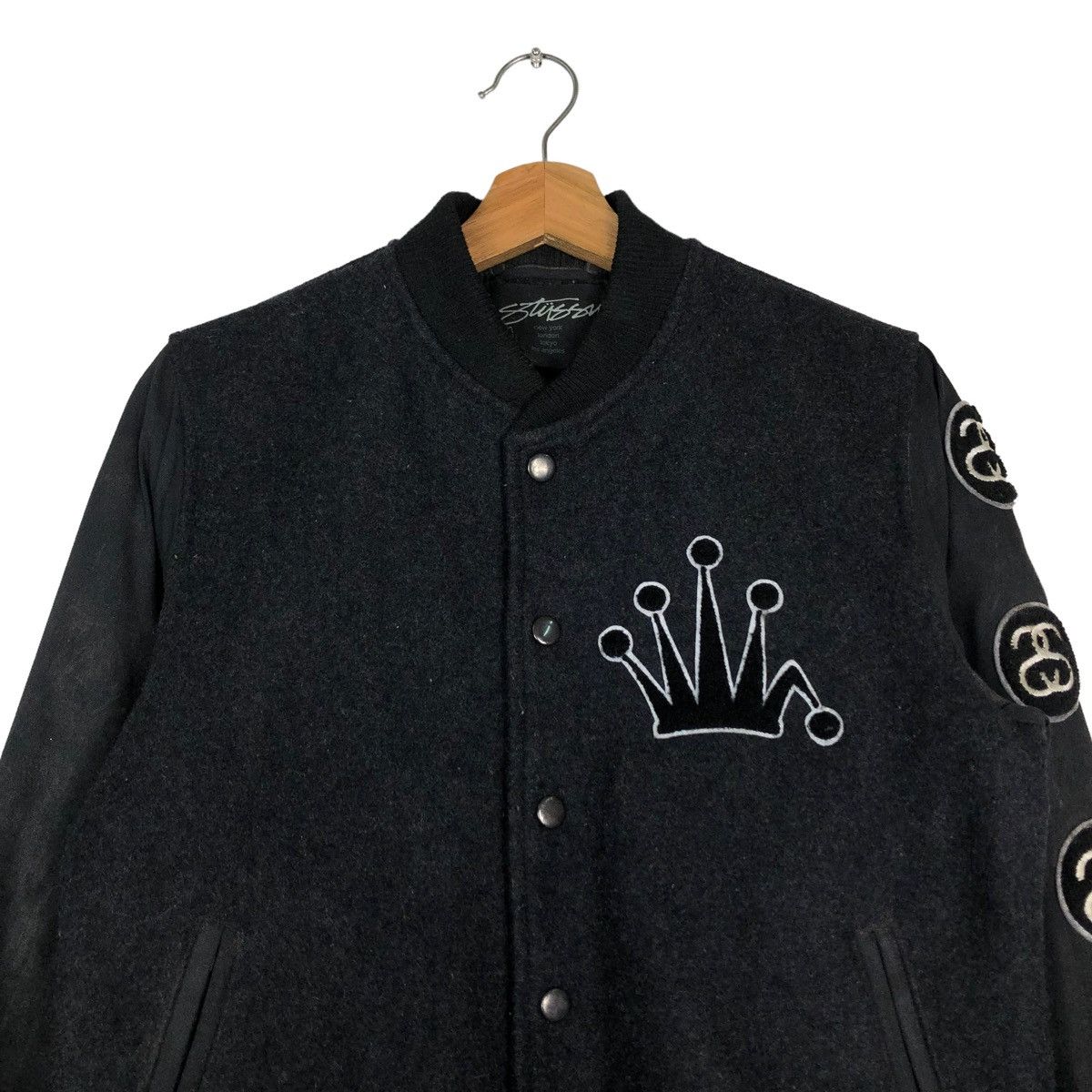 Stussy 🔥STUSSY CREW USA VARSITY JACKET BIG LOGO SPELL OUT Size US M / EU 48-50 / 2 - 4 Thumbnail