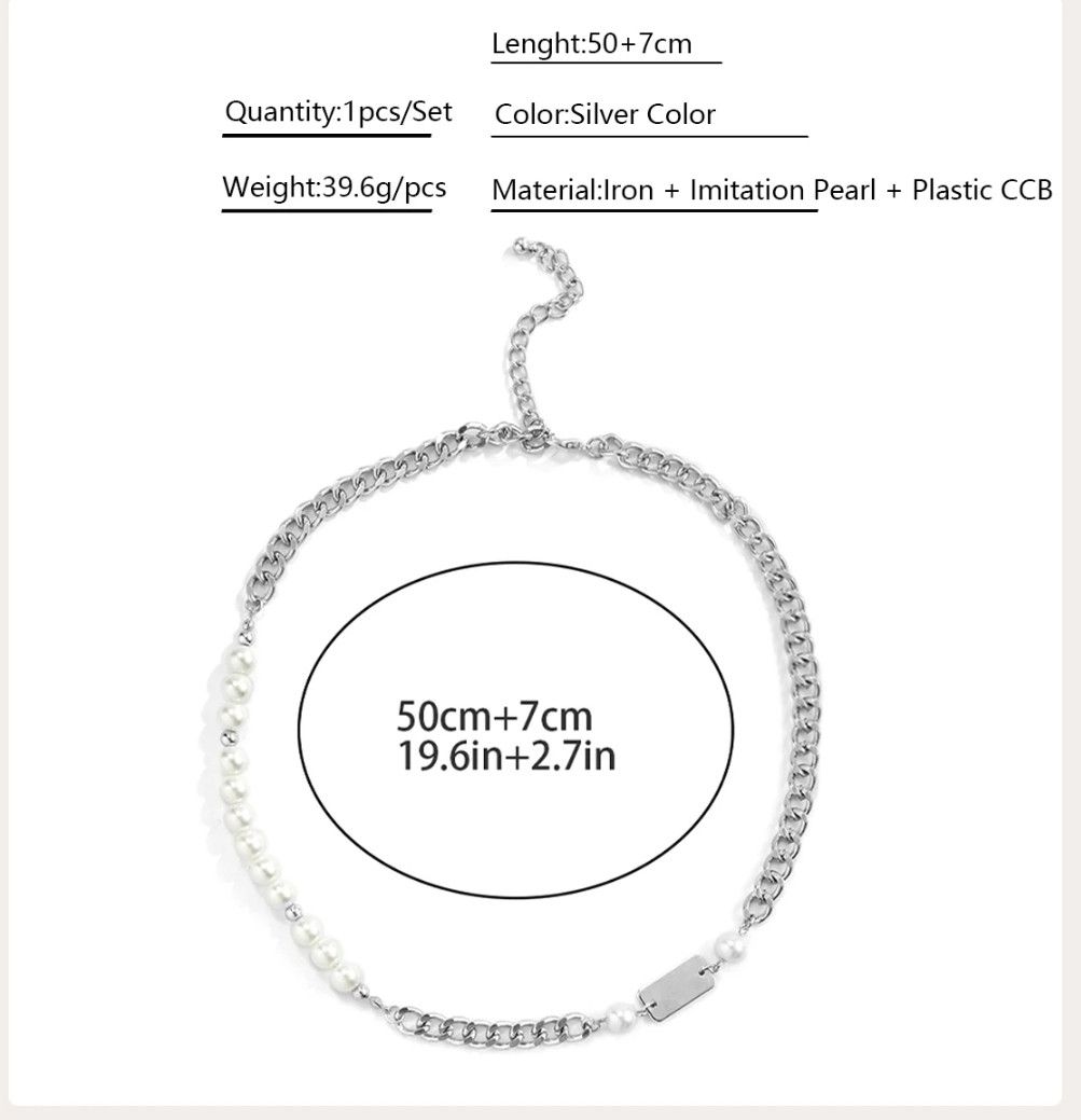Other Photo Necklace with Dog Tag Necklace Y2K Fashion Size ONE SIZE - 5 Thumbnail