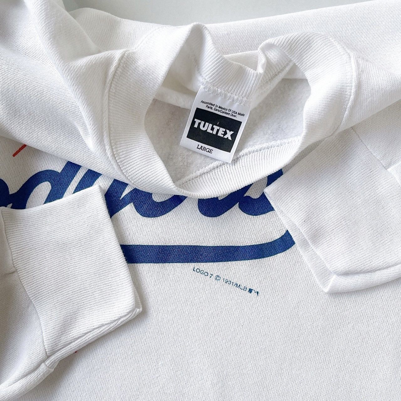 Tultex × Vintage 90s Los Angeles Dodgers MLB sweatshirt/ L Size US L / EU 52-54 / 3 - 8 Thumbnail