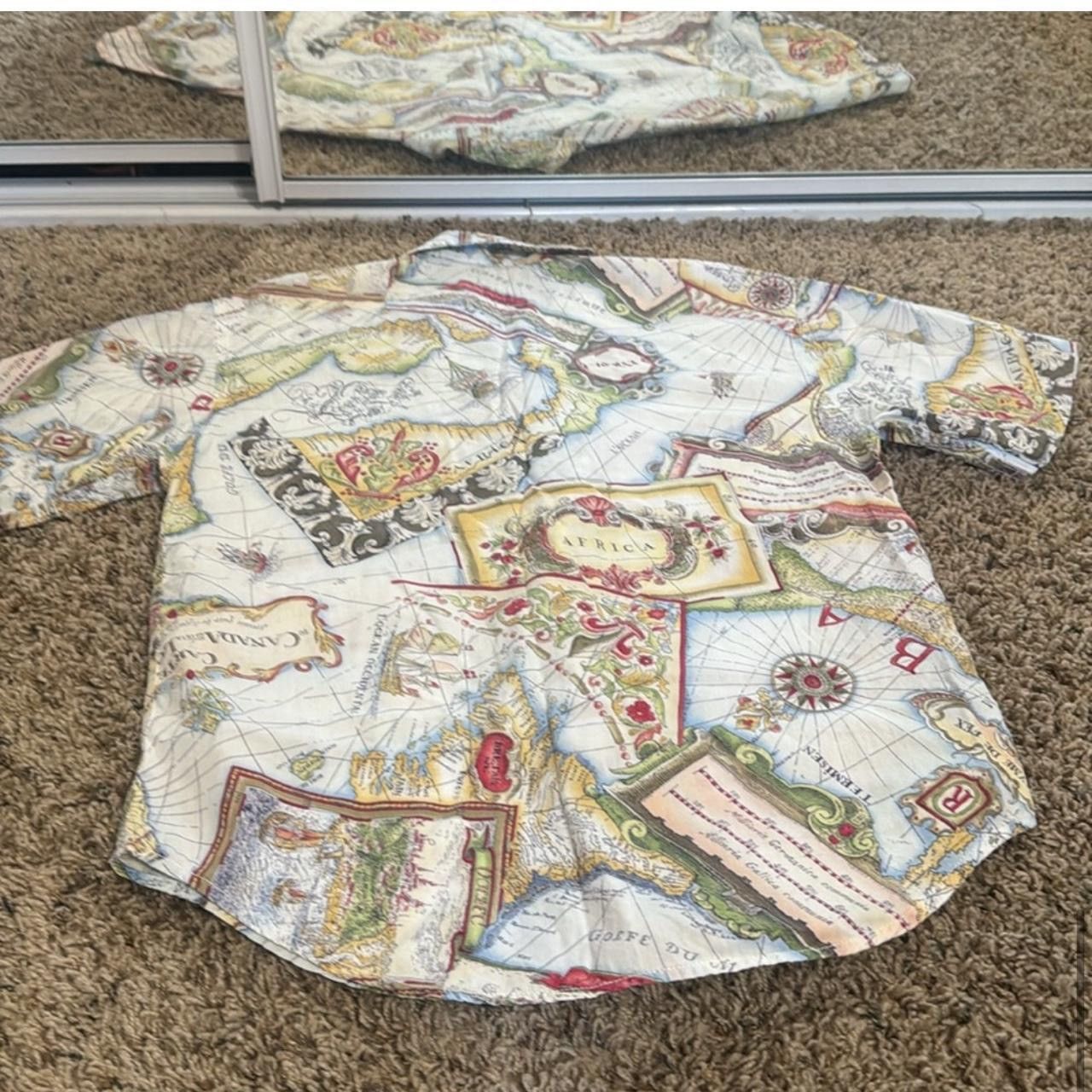 Vintage Vintage World Map Button Down Size S / US 4 / IT 40 - 6 Thumbnail