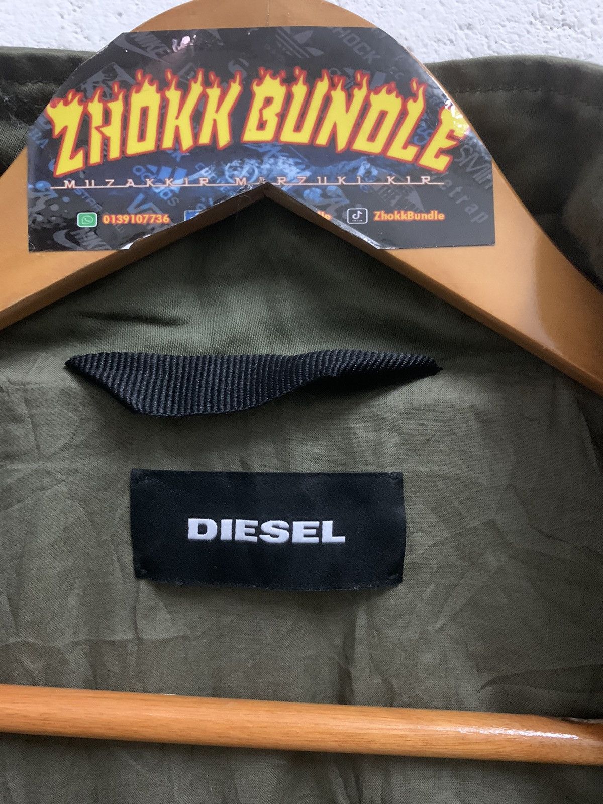 Diesel Vintage Diesel Cropped Military Style Jacket Size XL / US 12-14 / IT 48-50 - 7 Thumbnail