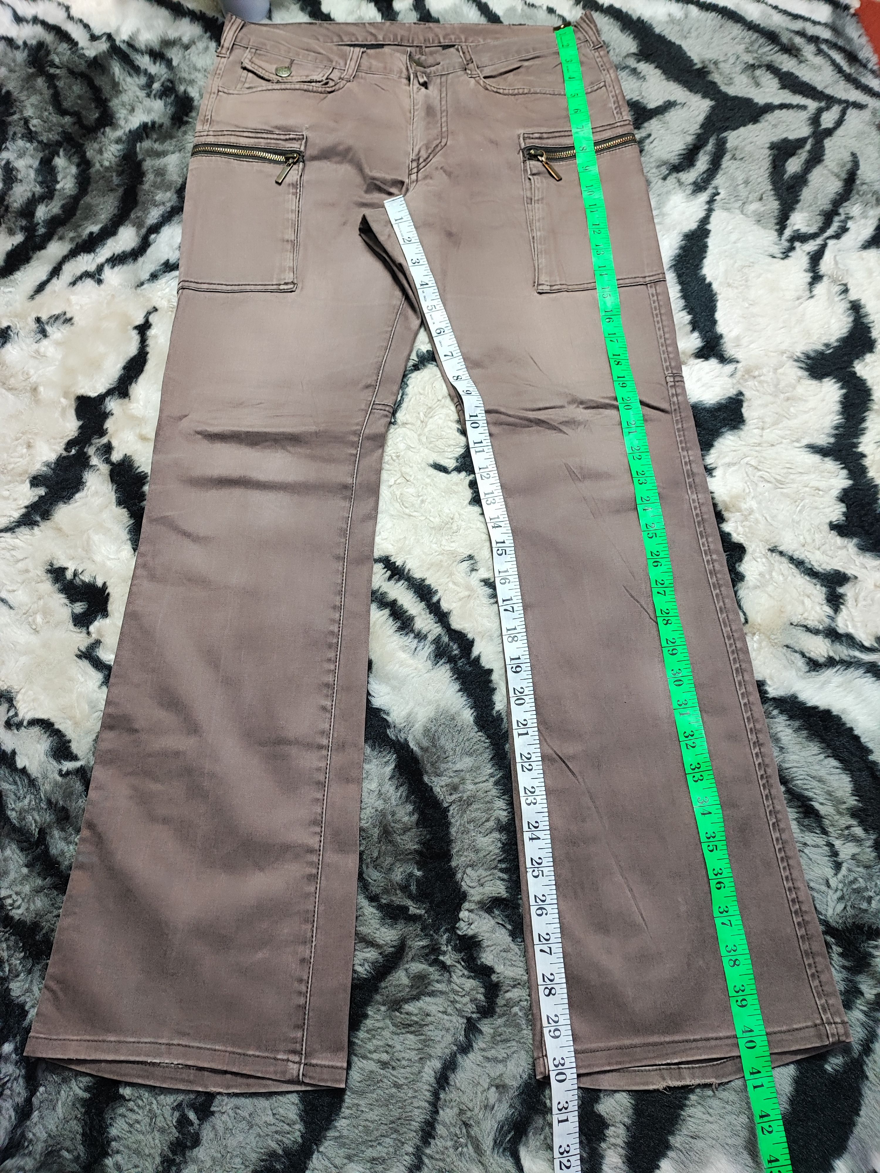 Eternal × OVER THE STRiPES × Takeo Kikuchi Takeo Kikuchi HICKORY Striped Cargo Pants ziper Pocket Size US 31 - 3 Thumbnail
