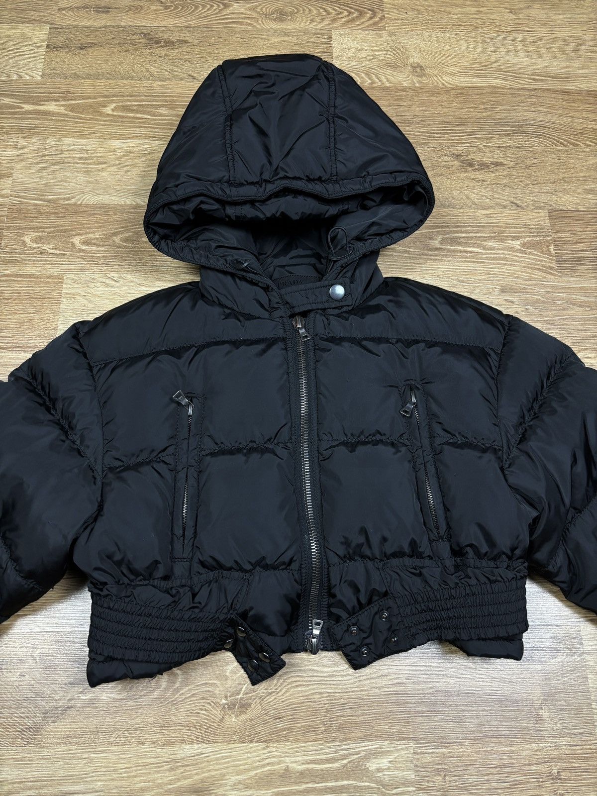 Prada Prada Milano Cropped Down Hooded Jacket Size M / US 6-8 / IT 42-44 - 4 Thumbnail