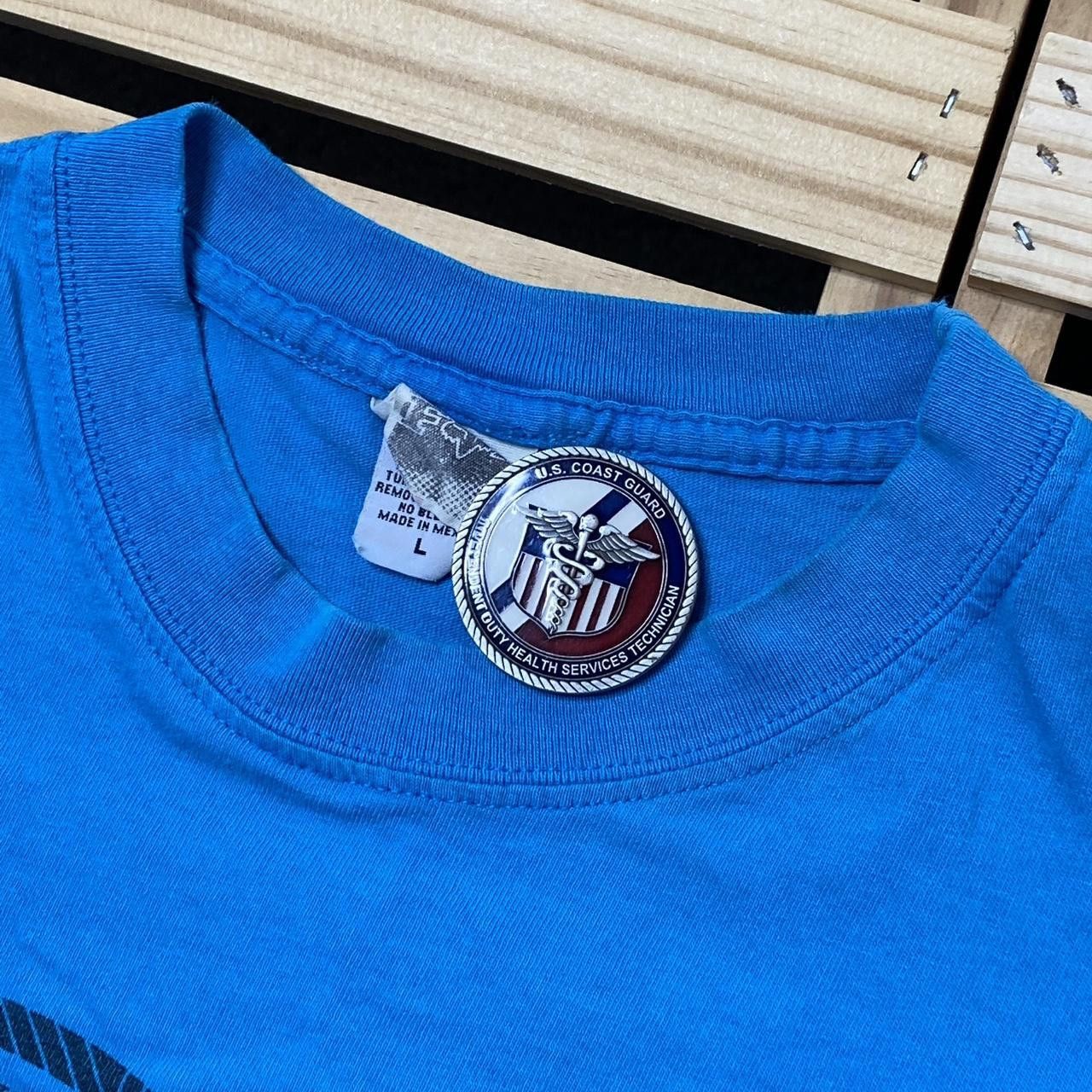 Fox Racing Vintage Fox Racing Blue Y2K Motocross Tee Size Large Size US L / EU 52-54 / 3 - 3 Thumbnail