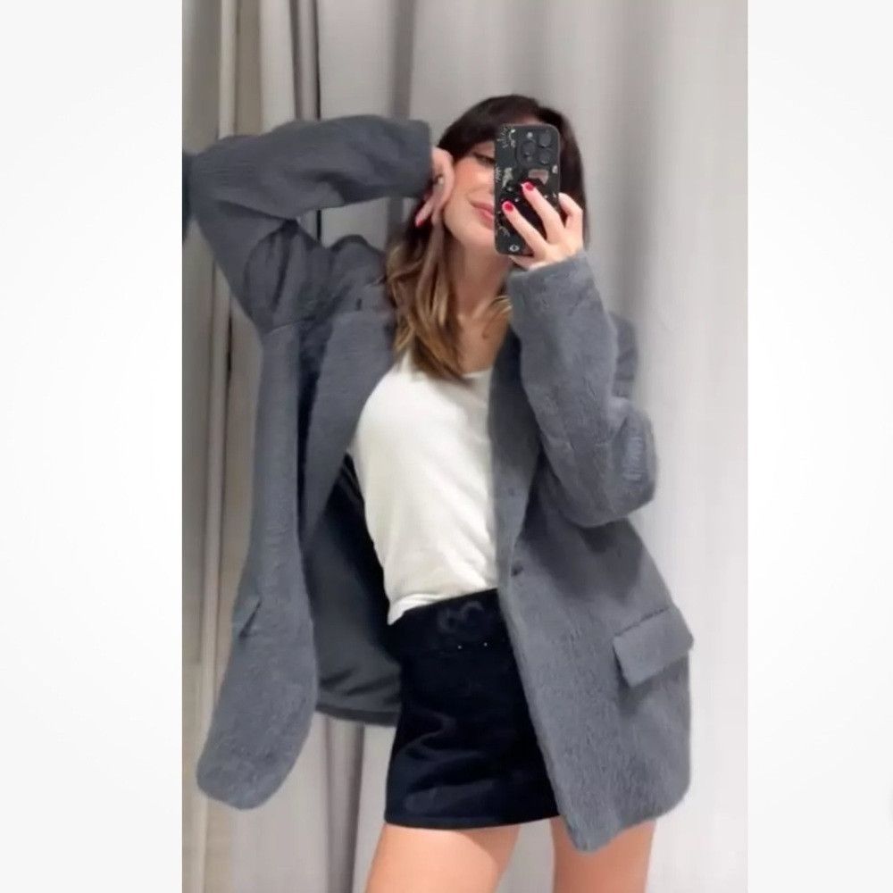 Zara 🦋 Bloggers Favorite 🦋 NWT Zara Faux Fur Soft Oversized St Size M / US 6-8 / IT 42-44 - 7 Thumbnail