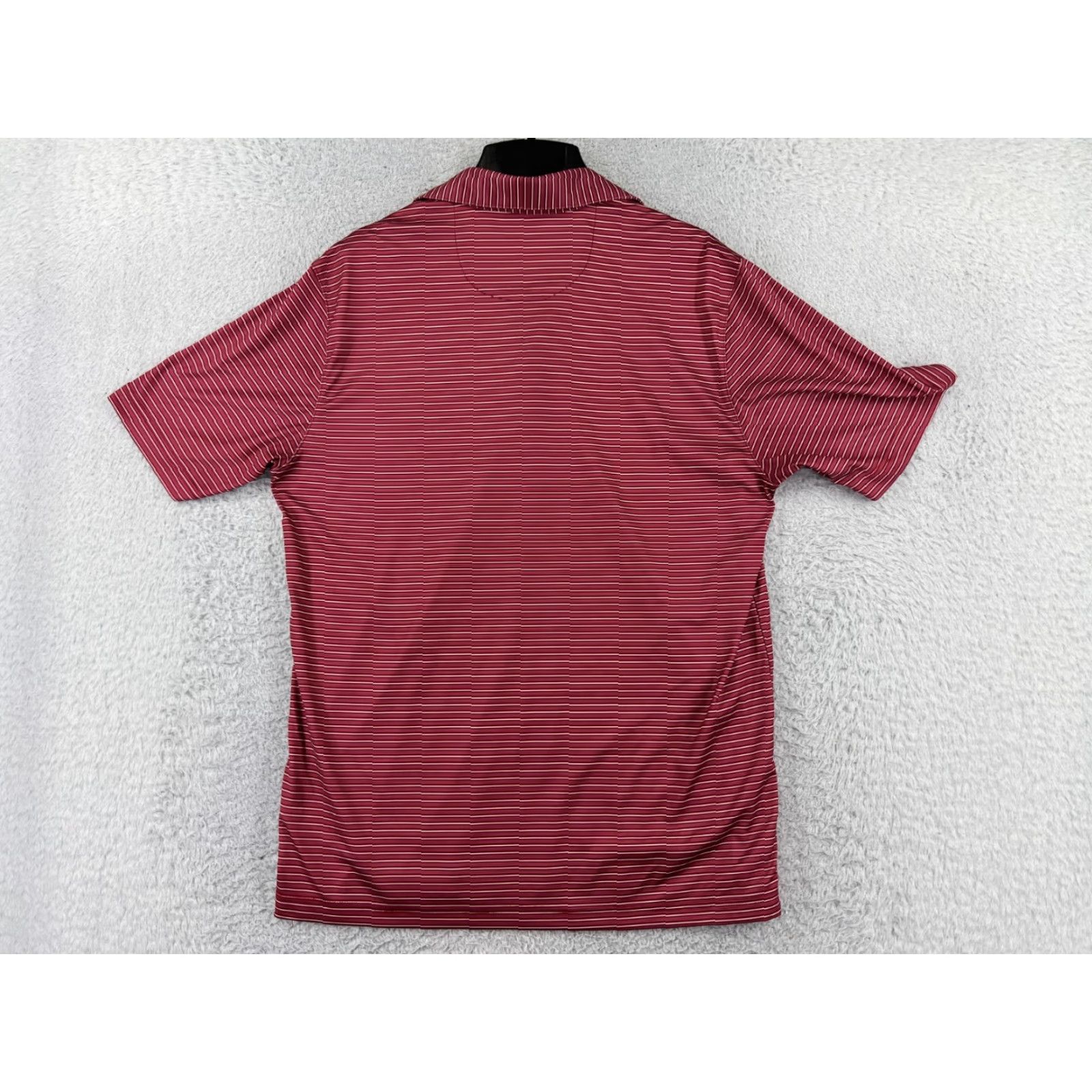 Vintage VINTAGE Greg Norman Polo Shirt Mens M Red Stripe Short Sleeve Golf Polyester Size US M / EU 48-50 / 2 - 2 Thumbnail