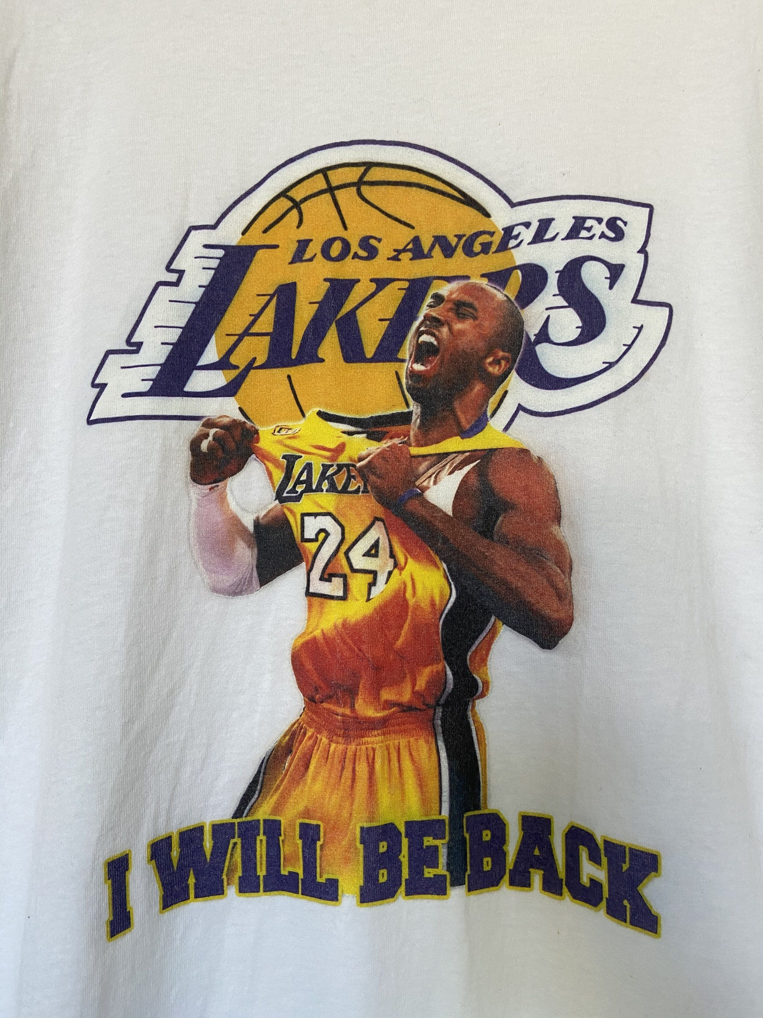 NBA (3XL) Vintage Kobe Bryant LA Lakers "I'll Be Back" T-Shirt Size US XXL / EU 58 / 5 - 2 Thumbnail