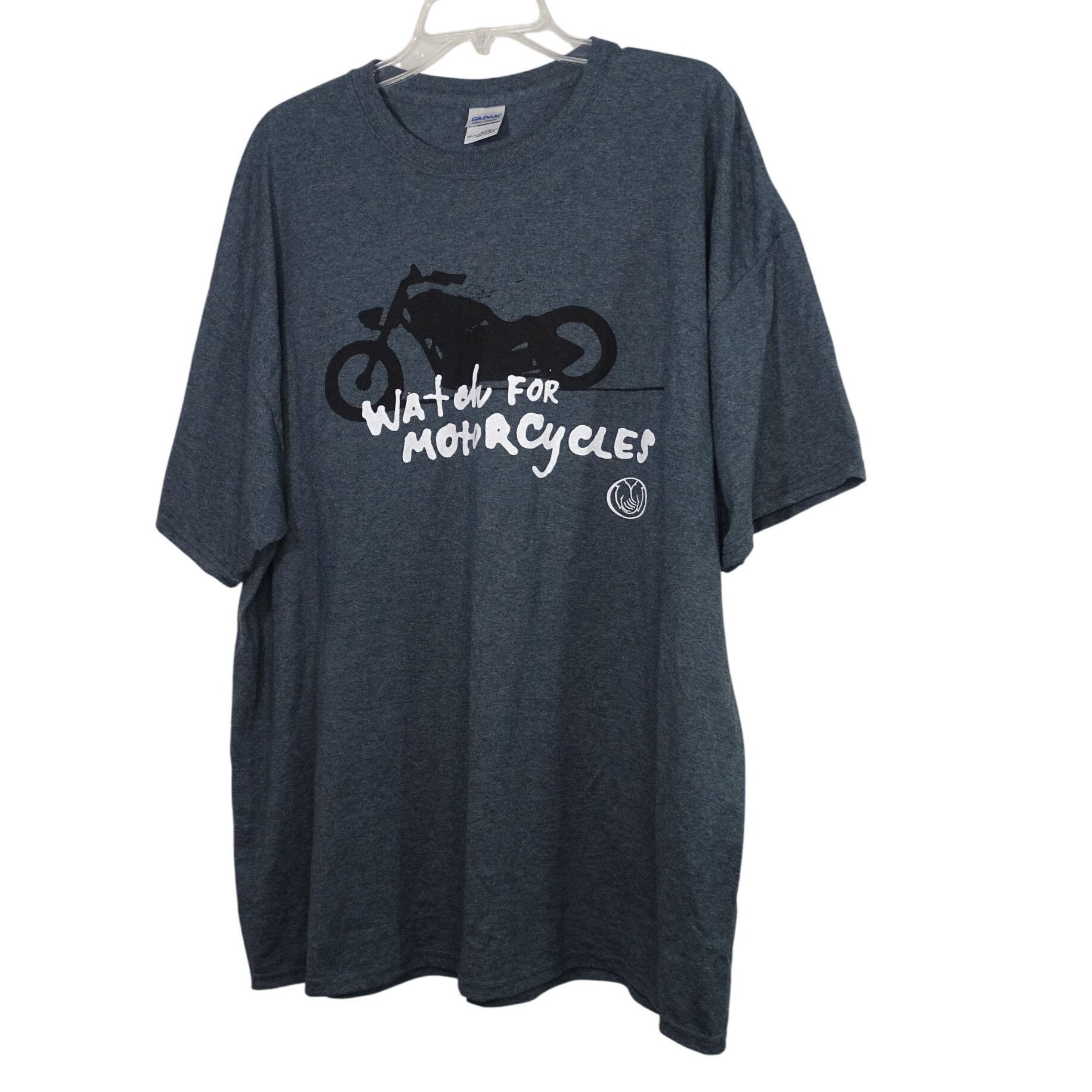 Gildan Gildan Ultra Cotton Graphic T-Shirt Men Size 2XL Gray Motorc Size US XXL / EU 58 / 5 - 2 Thumbnail