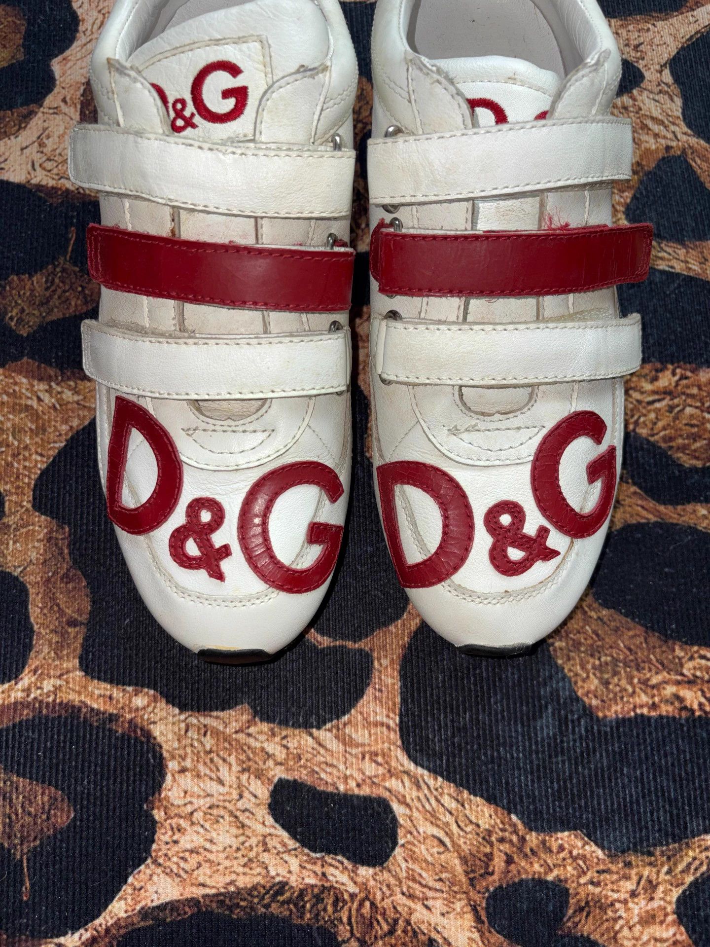 Dolce & Gabbana D&G Vintage Velcro Sneakers 39 (Fits 38) Size US 8 / IT 38 - 2 Thumbnail
