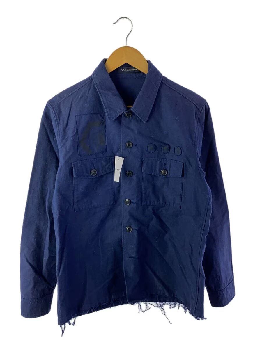 Undercover SS18 Patch Frayed Hem Military Button Shirt Size US M / EU 48-50 / 2 - 1 Thumbnail