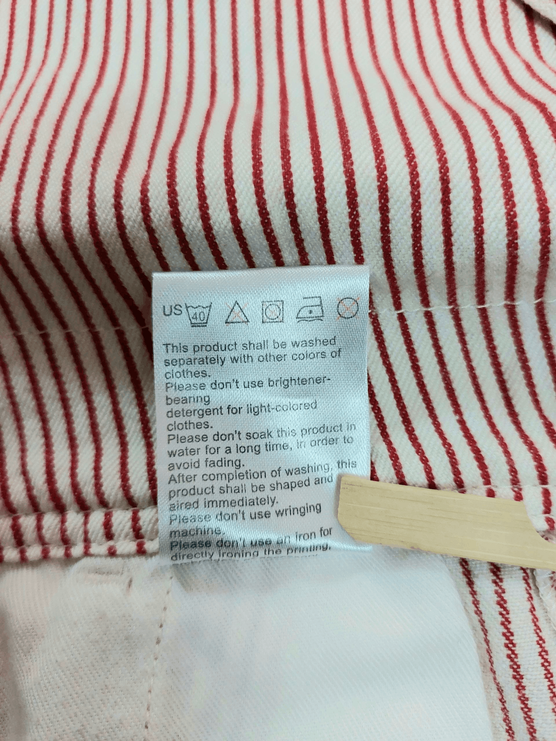 Vintage Rare 💥 Co and Lu 90's Hickory Stripe Big Logo Overalls Size 31" - 18 Thumbnail