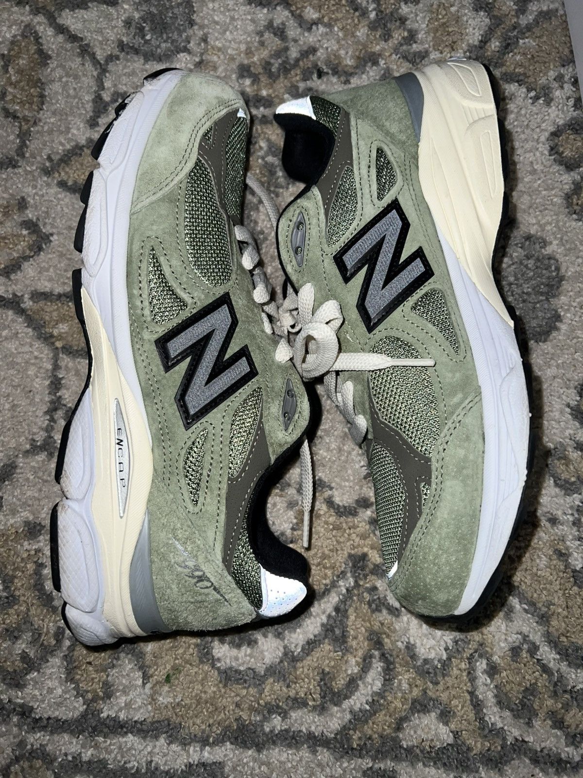 JJJJound × New Balance Jjjjound NB 990v3 Olive Size US 9 / EU 42 - 3 Thumbnail
