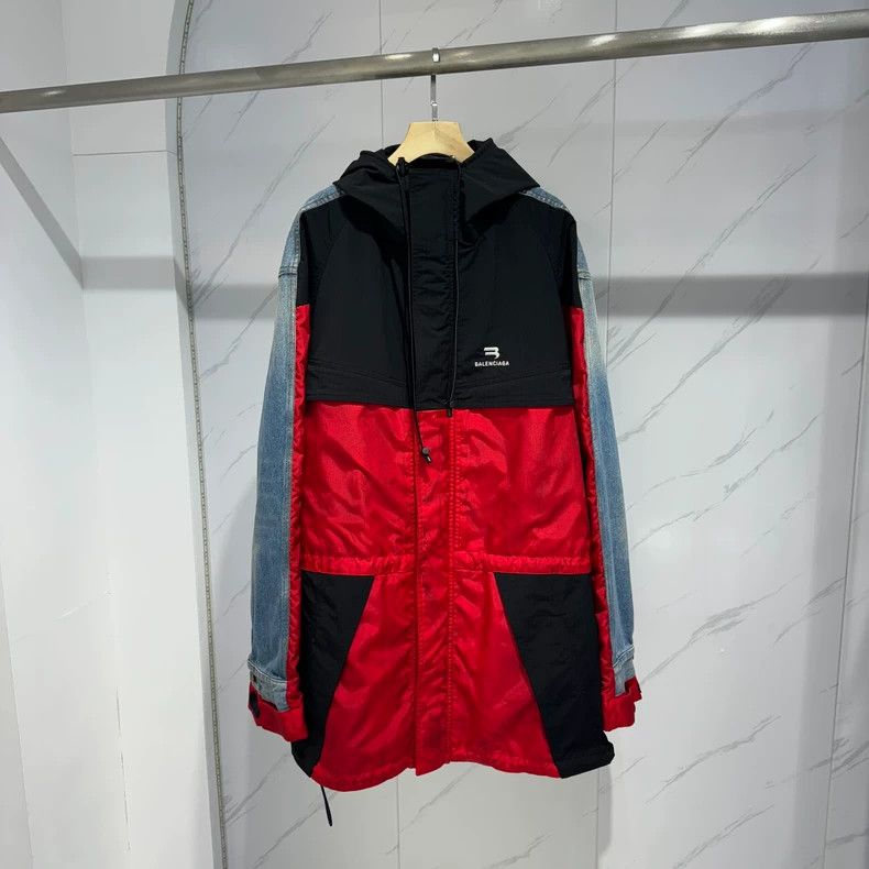 Balenciaga Balenciaga Hybrid Denim Parka Coat - dmc Size US S / EU 44-46 / 1 - 1 Thumbnail