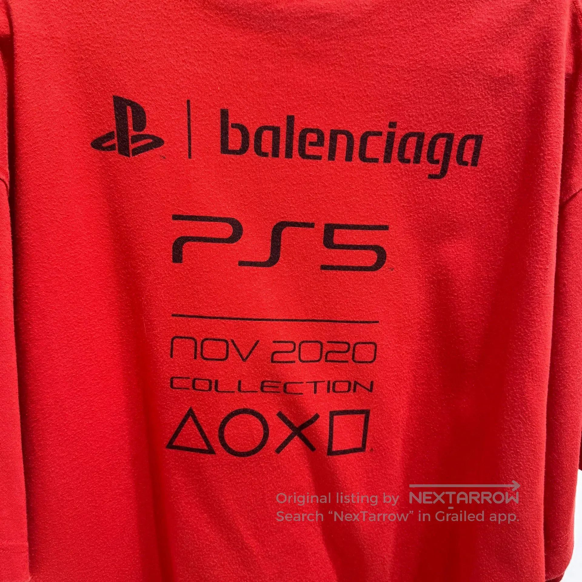 Balenciaga Balenciaga Red Short Sleeve T. Size XXS / US 00 / IT 34 - 4 Thumbnail