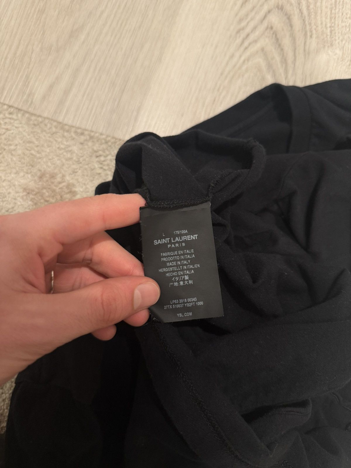 s/s 2018 sl black tee!!