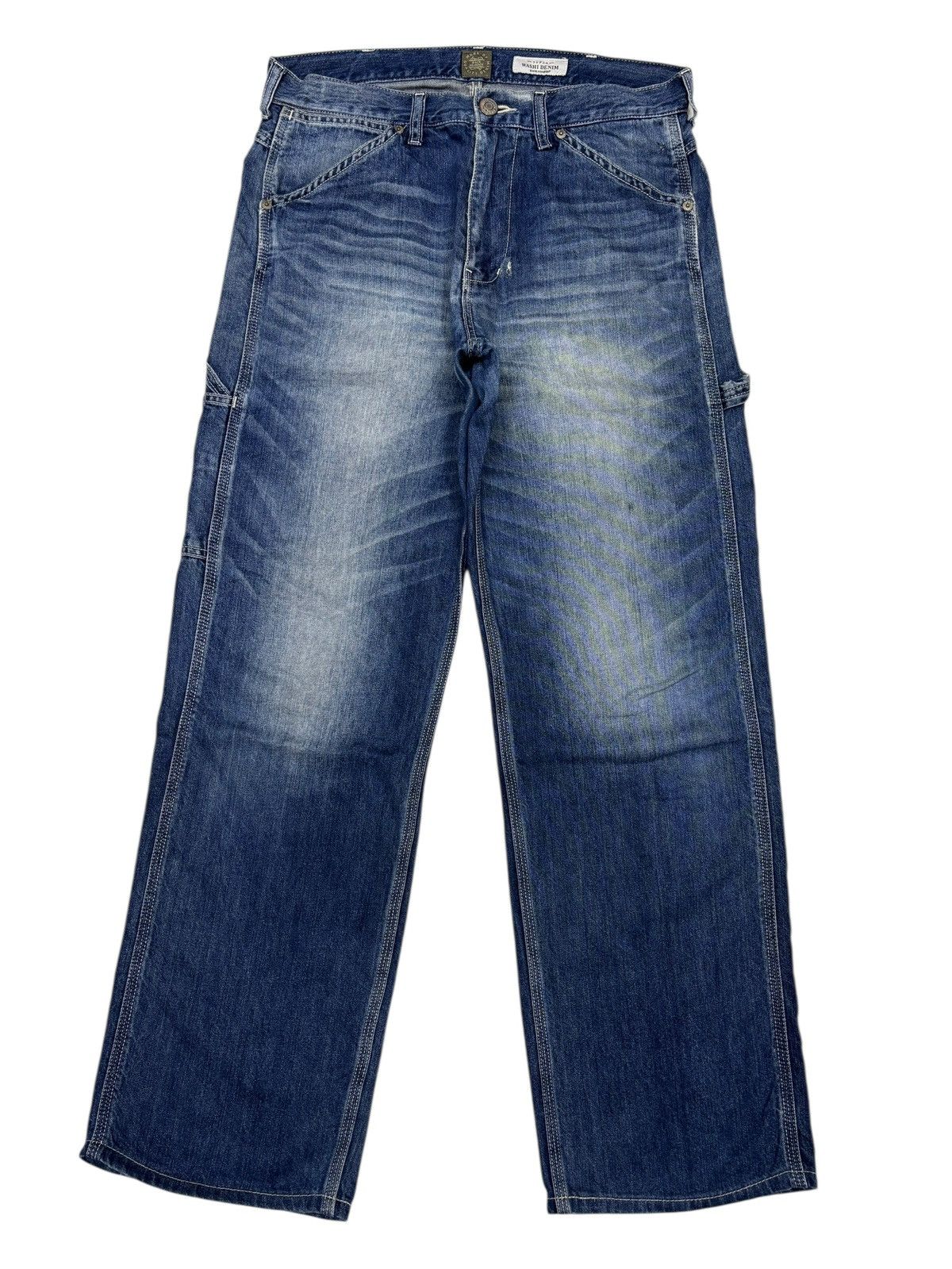 Kapital 🇯🇵 Back Number Kaihara Wash Denim Loose Fit Jeans Size US 32 / EU 48 - 7 Thumbnail