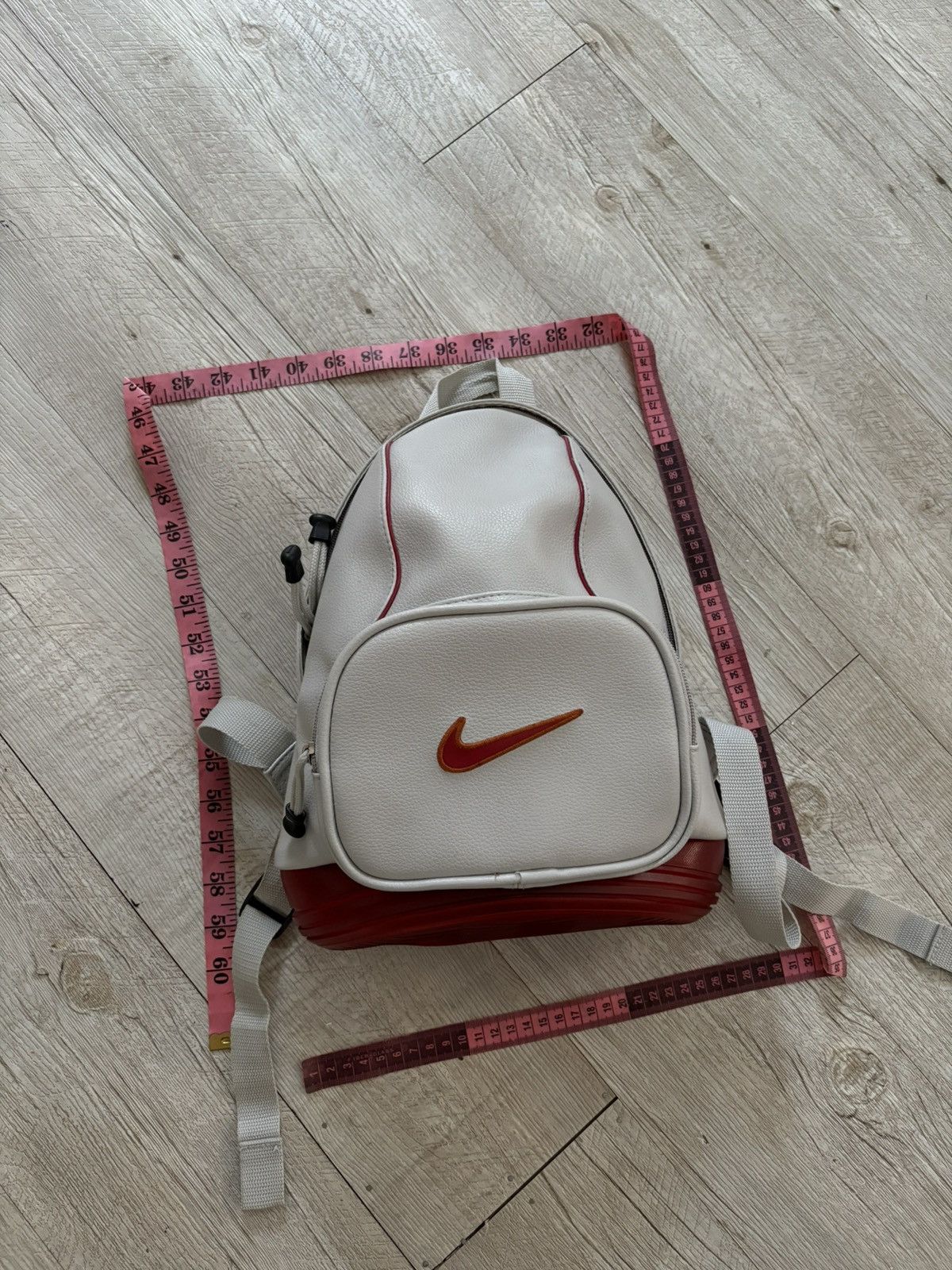 Nike Retro 90’s AIR Leather Bubble Double Big Swoosh Utility Backpack Mini Bag Size ONE SIZE - 11 Thumbnail