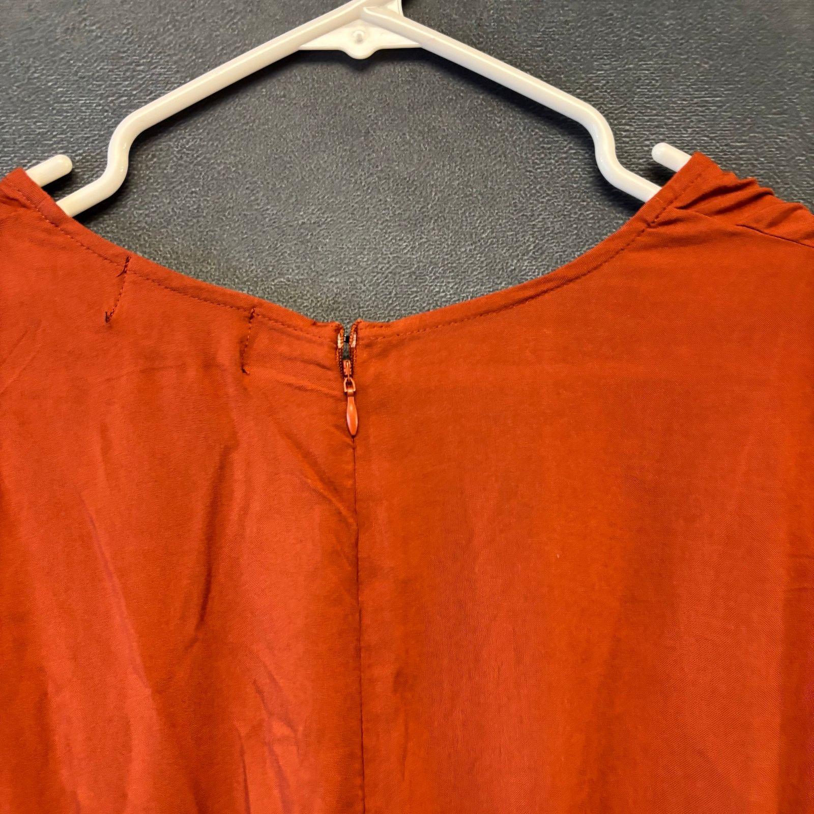 Other Ivy Street Plus Size Rust Wide Leg Jumpsuit 1X Boho Pantsuit Size 38" / US 16 / IT 52 - 8 Thumbnail