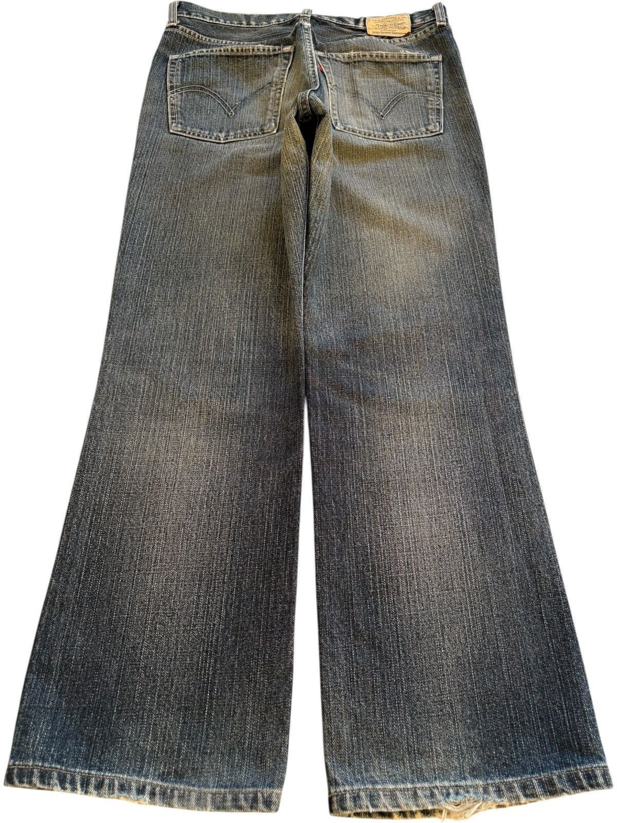 Levi's Vintage 90s Levis 507 Faded Wash Ripped Loose Baggy Jeans Size US 30 / EU 46 - 2 Thumbnail