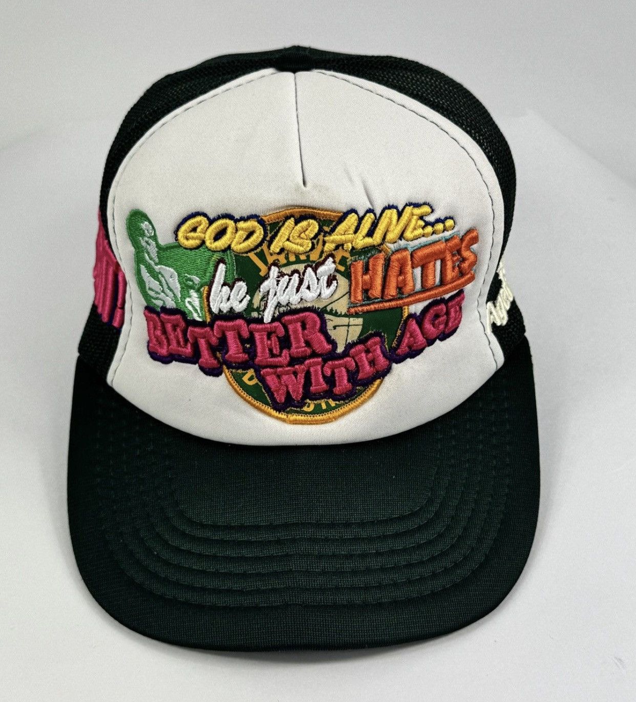 Better With Age GOD IS ALIVE EMBROIDERED TRUCKER CAP Size ONE SIZE - 4 Thumbnail