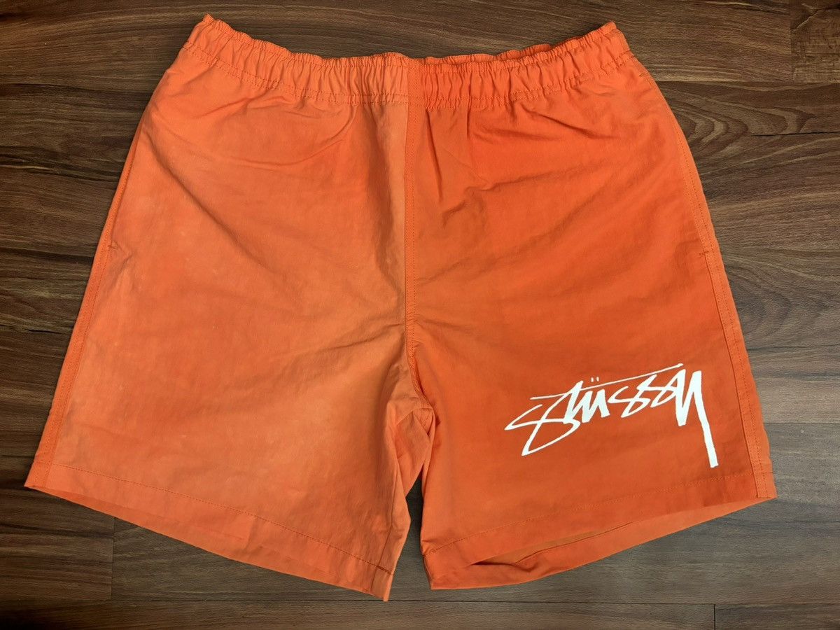 Stussy Stussy Wave Dye Persimmon Nylon Shorts Size US 30 / EU 46 - 1 Thumbnail