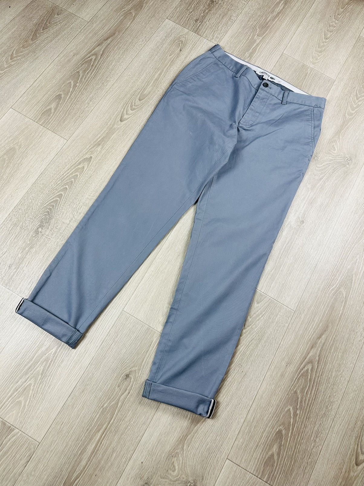 Lacoste × Vintage Lacoste Vintage Men’s Chino Pants Slim Fit Size US 34 / EU 50 - 2 Thumbnail