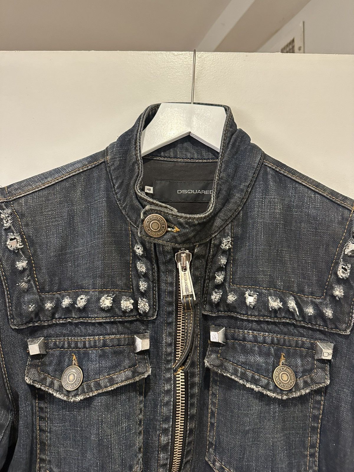 Dsquared2 Dsquared2 aw05 denim biker jacket Size US M / EU 48-50 / 2 - 8 Thumbnail