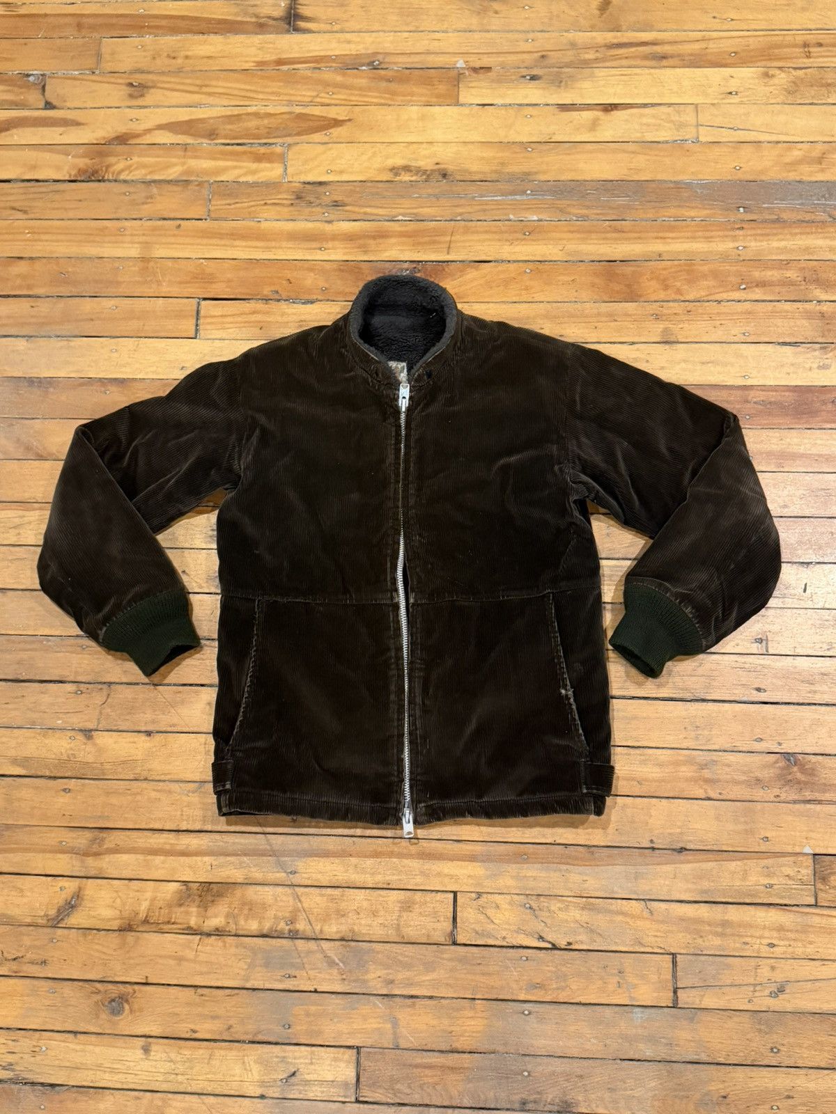Vintage 70/80s fur lined corduroy talon zip jacket made in USA Size US M / EU 48-50 / 2 - 5 Thumbnail