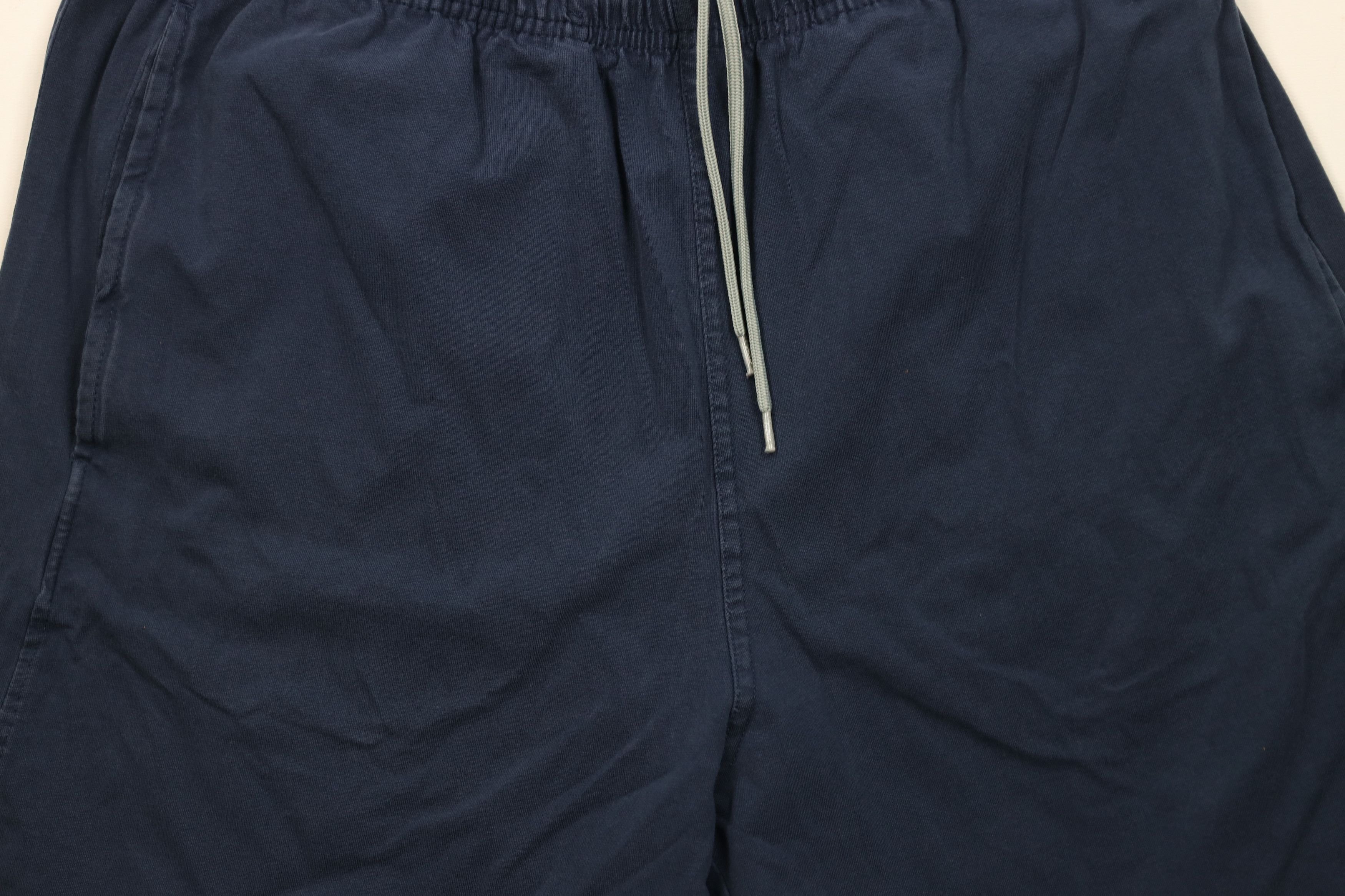 Reebok Vintage Reebok Faded Spell Out Above Knee Shorts Navy Blue Size US 32 / EU 48 - 3 Thumbnail