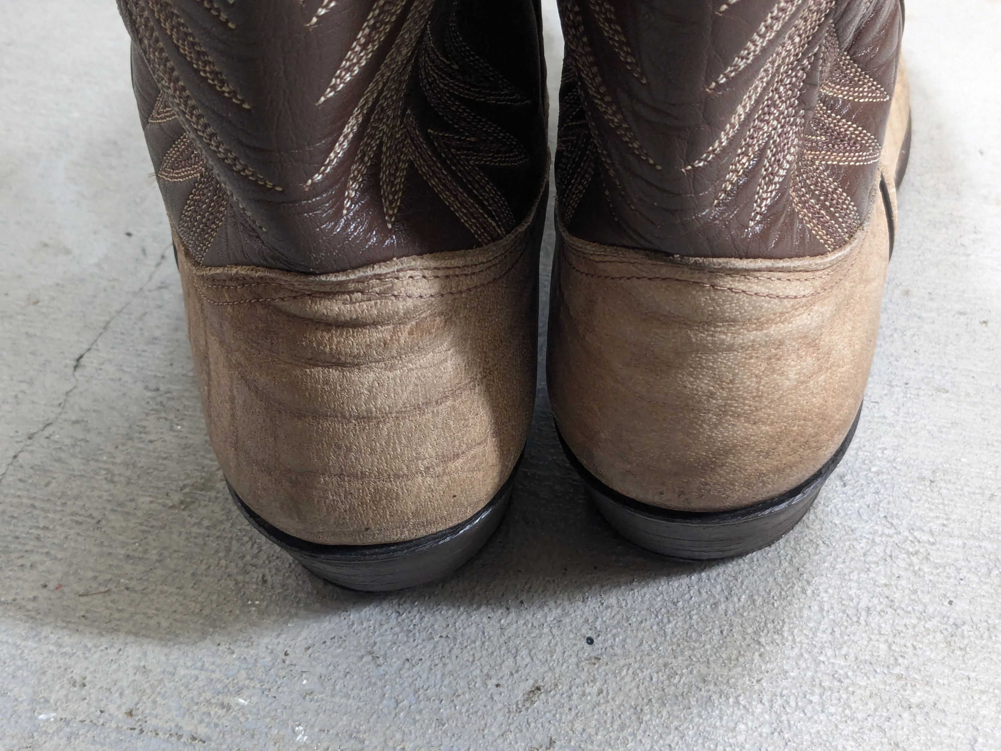 Nocona Boots Nocona Cowboy Boots 9 D Gray Leather Western Elephant Print Size US 8.5 / EU 41-42 - 13 Thumbnail