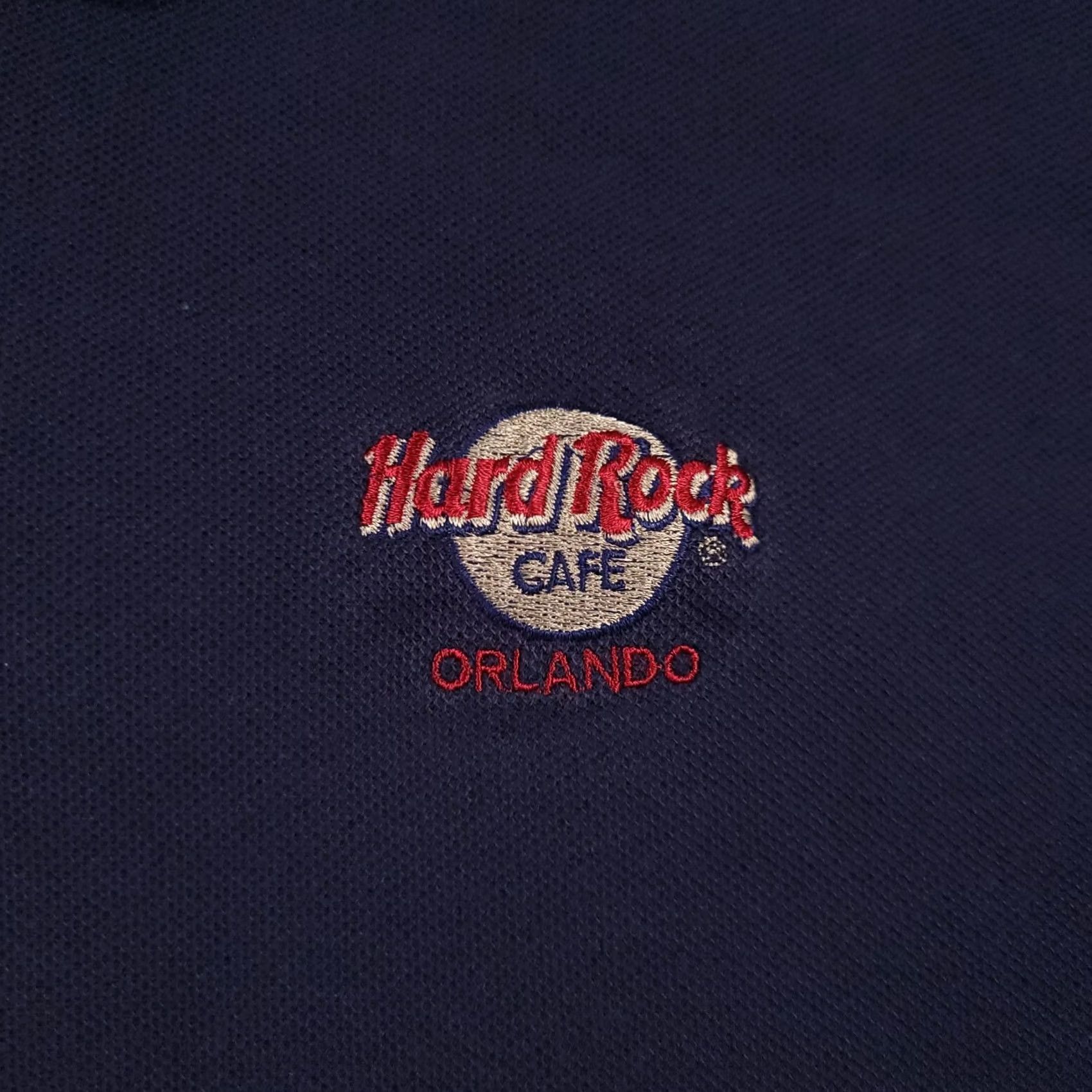 Hard Rock Cafe VINTAGE Hard Rock Cafe Orlando Polo Shirt Mens Large Navy Blue 100% Cotton Embroidered Logo Polo Size US L / EU 52-54 / 3 - 4 Thumbnail