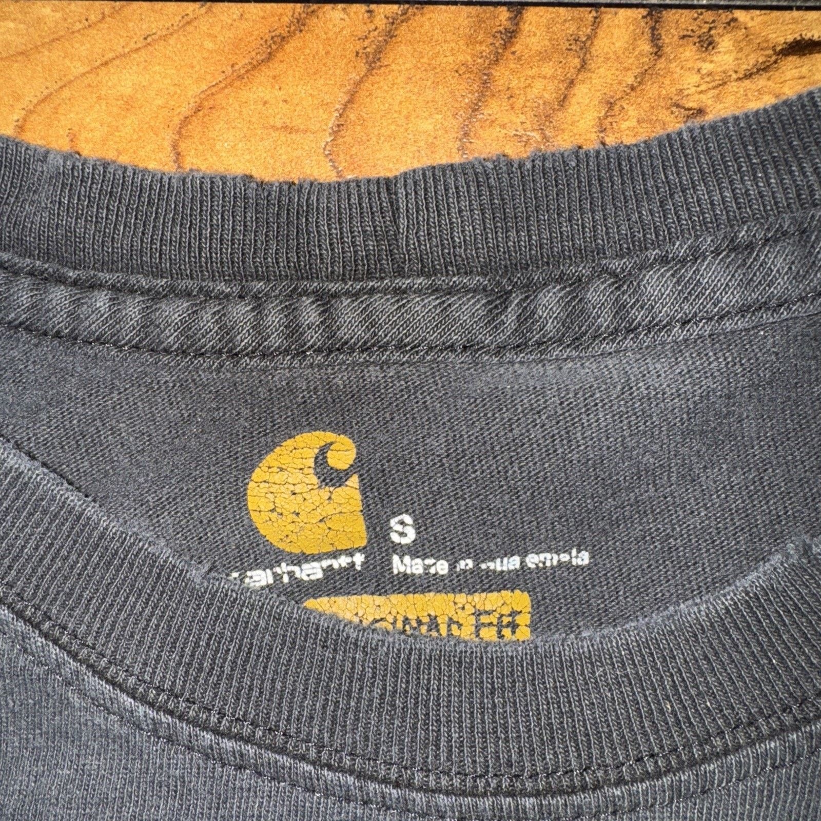 Carhartt × Vintage Carhartt Pocket T-Shirt Black Small 20x29 Distressed Size US S / EU 44-46 / 1 - 3 Thumbnail