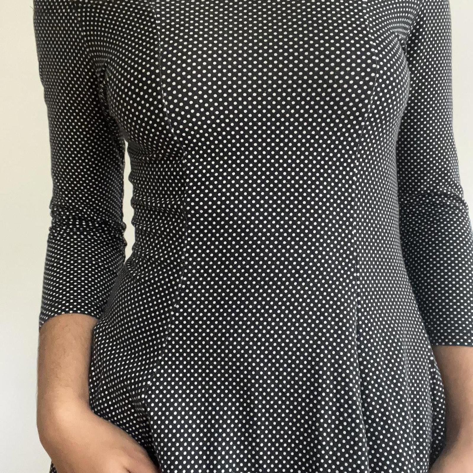 Forever 21 Black and white polka dot off the shoulder dress Size M / US 6-8 / IT 42-44 - 4 Thumbnail