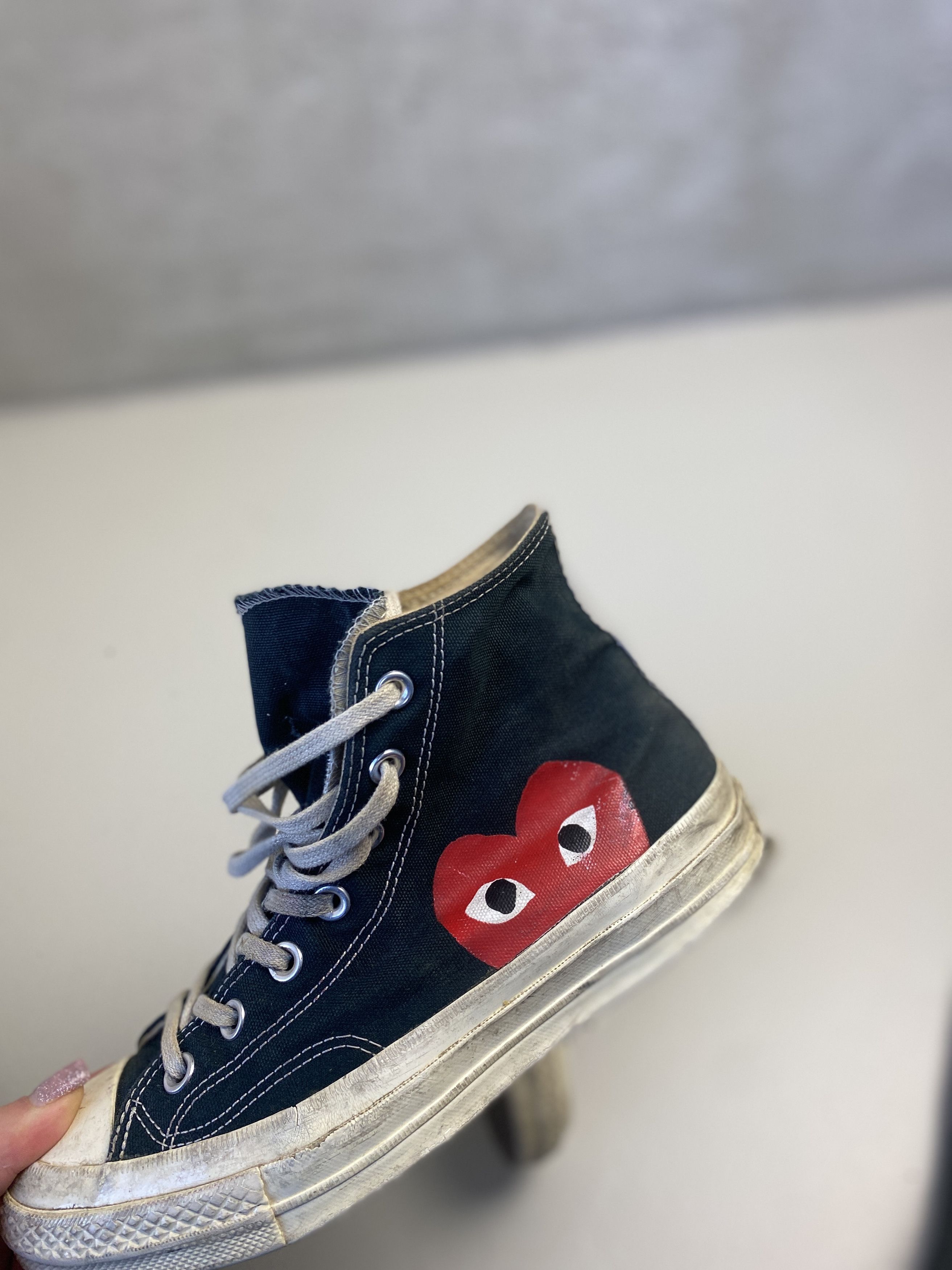 Comme des Garcons PLAY × Converse CDG Comme des Garcons x Converse trainers shoes Size US 7 / IT 37 - 2 Thumbnail