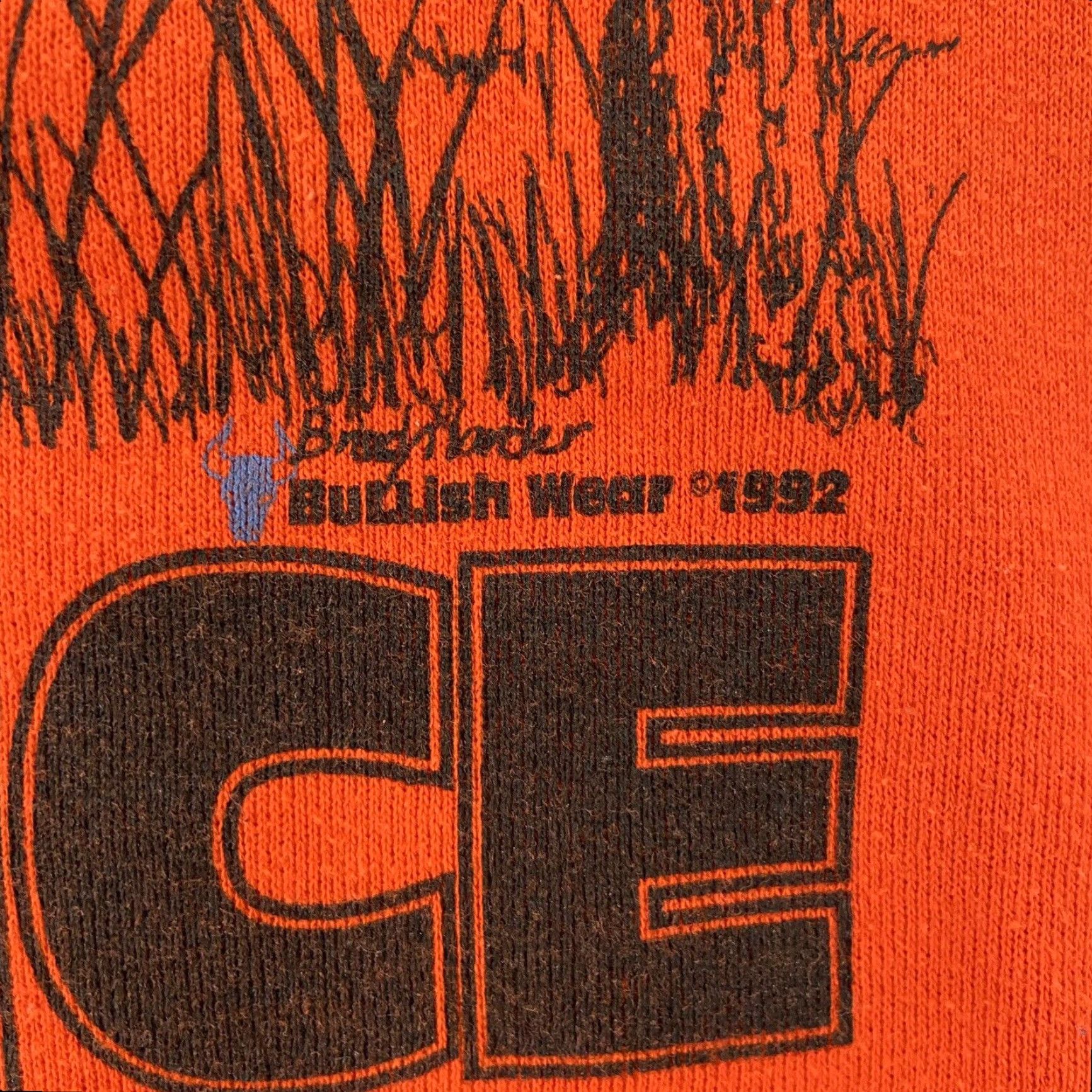 Jerzees VINTAGE Jerzees Hunters Choice Sweater Men's Crewneck Orange Buck Deer Nature Adult M 90s Graphic Print Mens Size US M / EU 48-50 / 2 - 5 Thumbnail