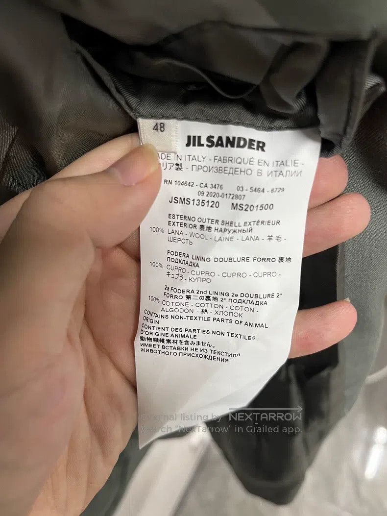 Jil Sander Jil Sander size 48 Gray Suit Jacket Size 48S - 3 Thumbnail