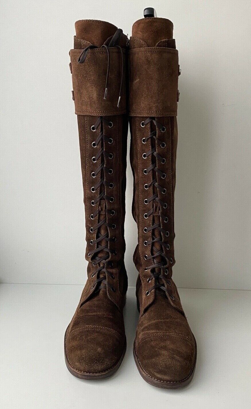 Santoni Santoni High Suede Brown Boots Size US 11 / IT 41 - 3 Thumbnail