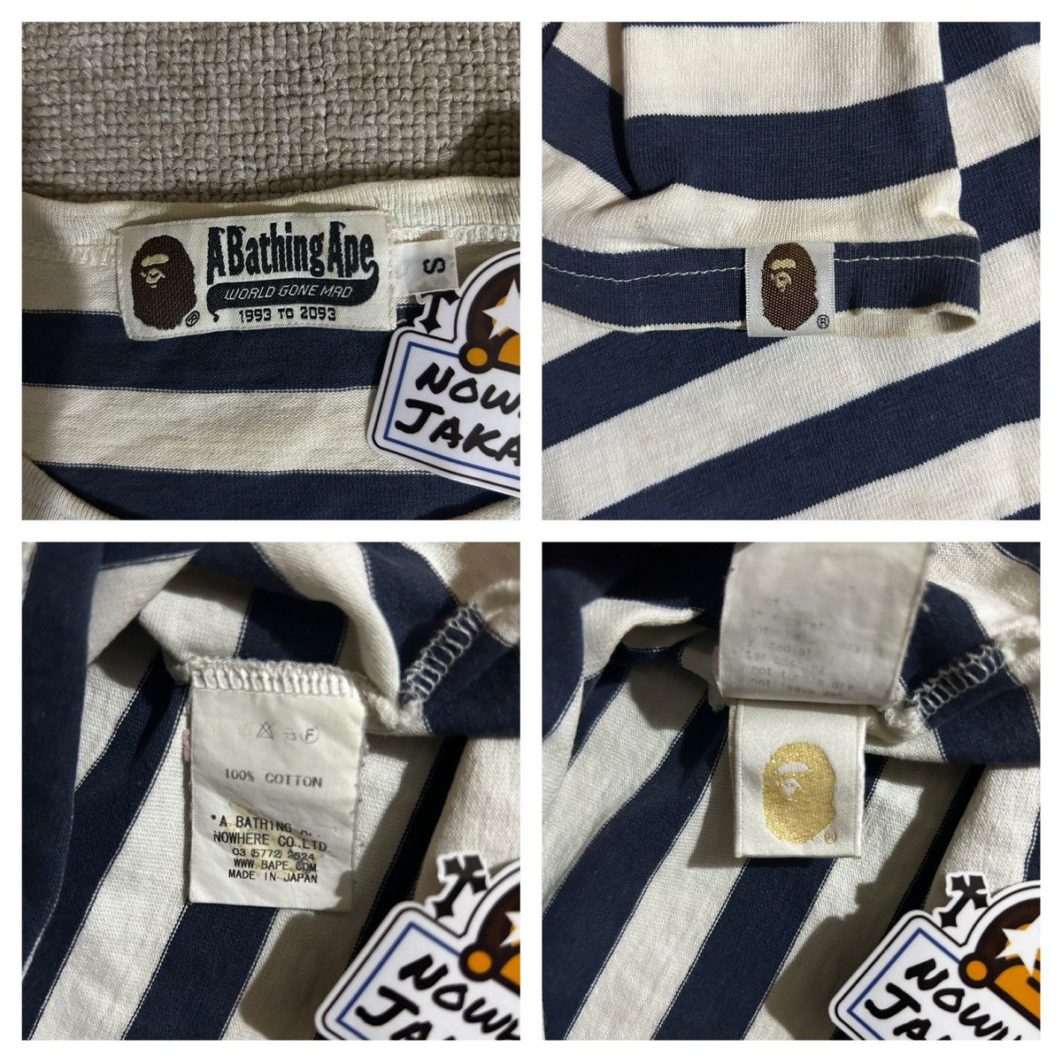 Bape Bape Ape Head Stripes LS Size US S / EU 44-46 / 1 - 4 Thumbnail