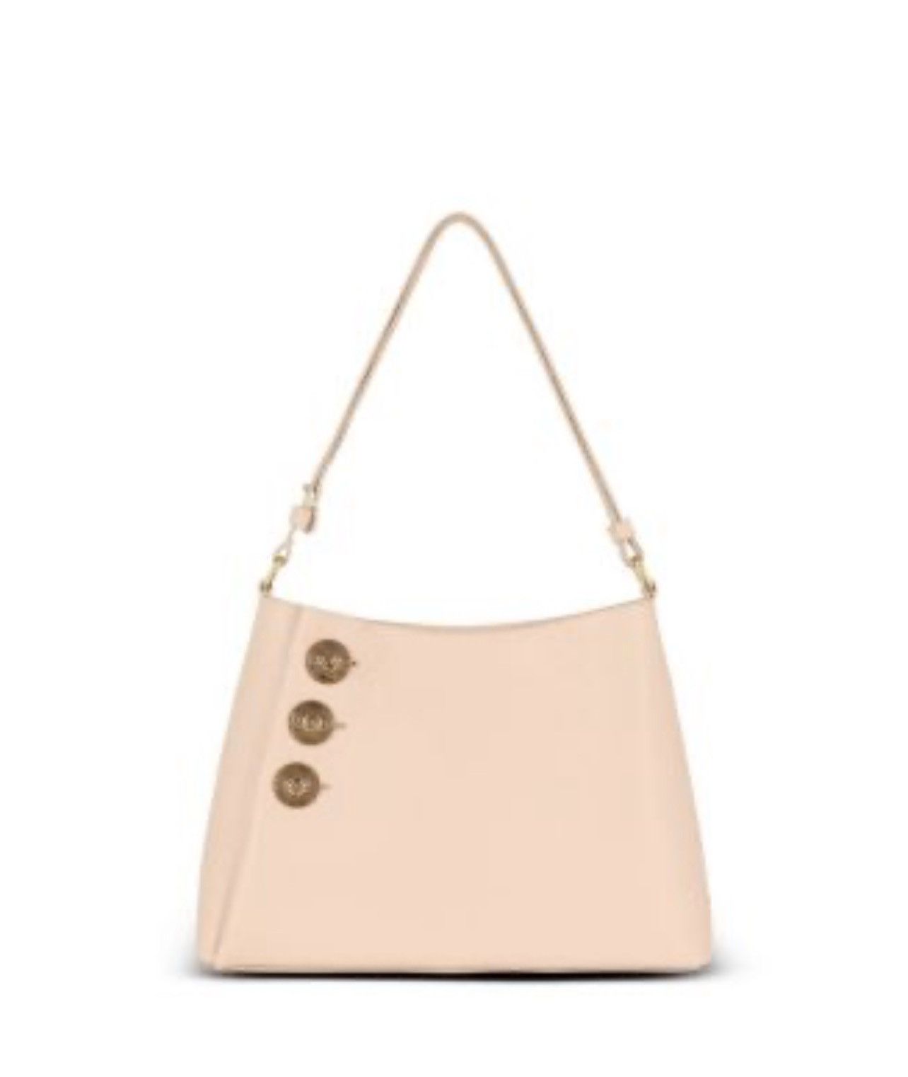 Balmain Balmain Embleme Shoulder Bag in Grained Calfskin Size ONE SIZE - 1 Thumbnail
