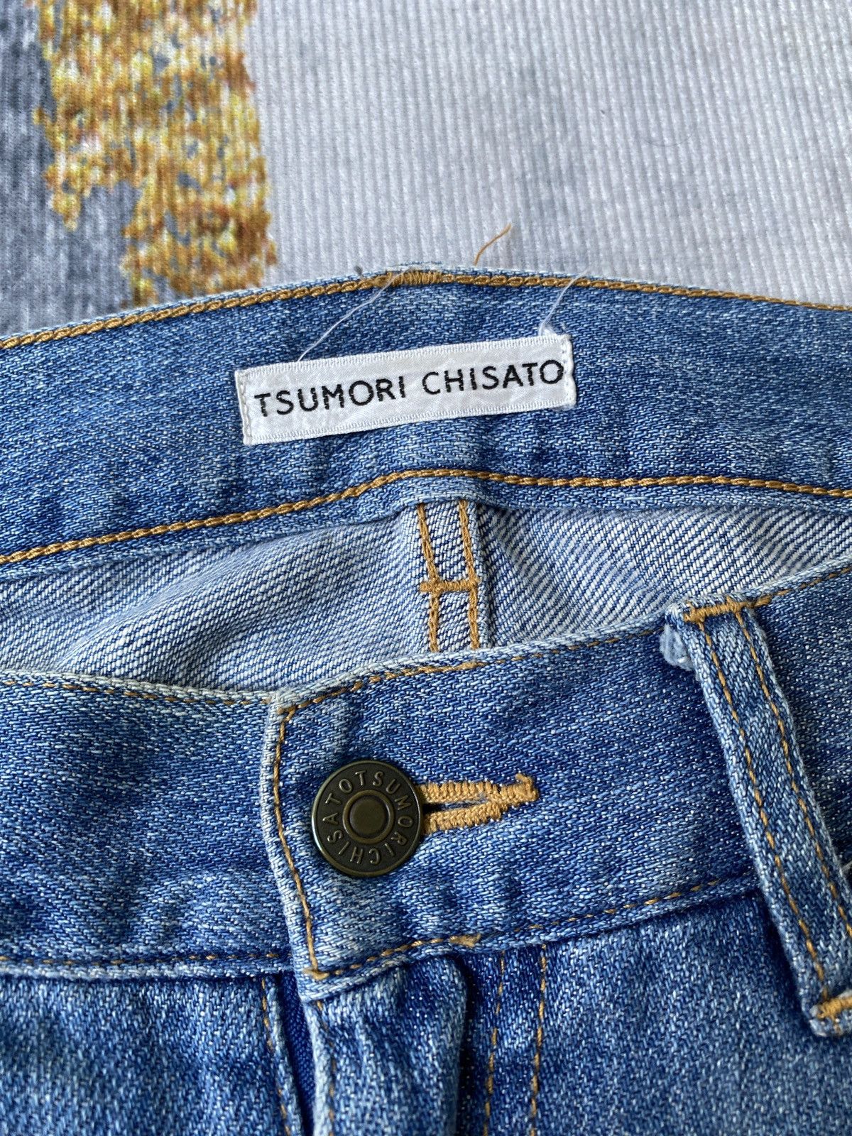 Issey Miyake Vintage 90’s Tsumori Chisato By Issey Miyake Distressed Jean Size US 33 - 17 Thumbnail