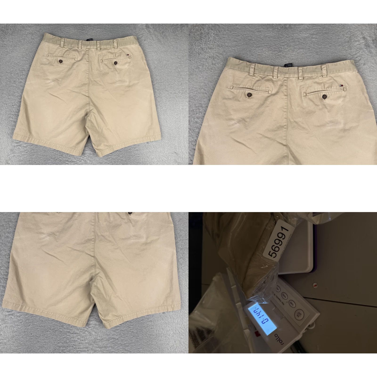 Tommy Hilfiger Tommy Hilfiger Shorts Mens 40 Beige Canvas Chino Flat Front 8 Inseam Casual Size US 40 / EU 56 - 9 Thumbnail