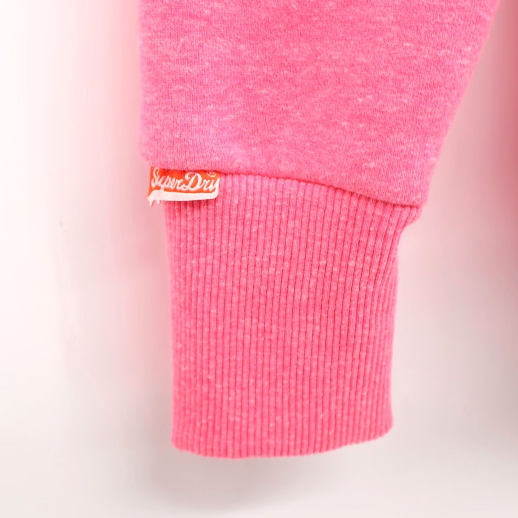 Superdry Superdry Women's Orange Label Zip Hoodie Faded Neon Pink Sz S - Hooded, Full Zip, Pockets, Cotton Polyester, Pink, 1990s? Size S / US 4 / IT 40 - 6 Thumbnail