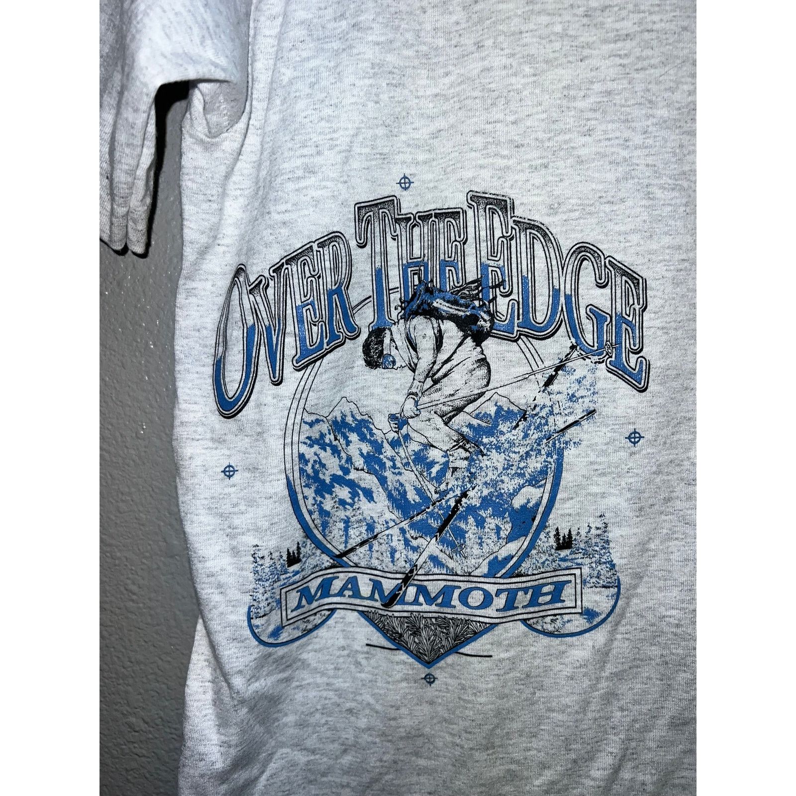 Jerzees Kids Skiing Shirt Ski Graphic Mammoth Lake Tahoe Edge L Size L / US 10 / IT 46 - 2 Thumbnail