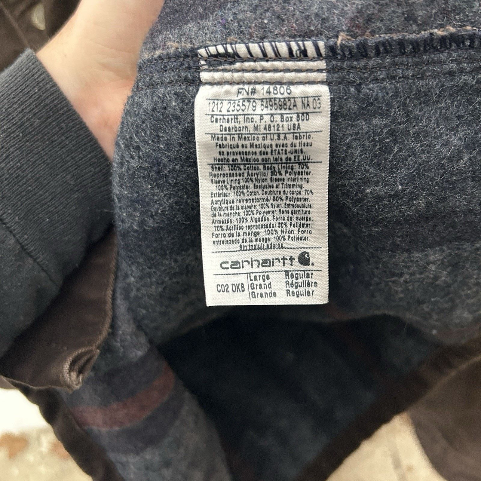 Carhartt Vintage Carhartt Blanket-Lined Chore Coat “Dark Brown” C02 Size US L / EU 52-54 / 3 - 10 Thumbnail