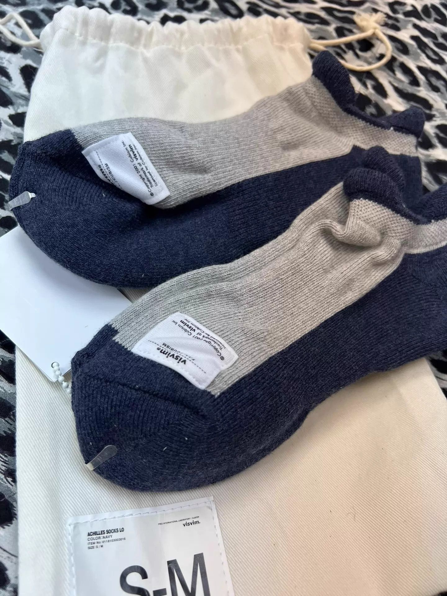Visvim Blue and Gray Ankle Socks Size ONE SIZE - 2 Thumbnail